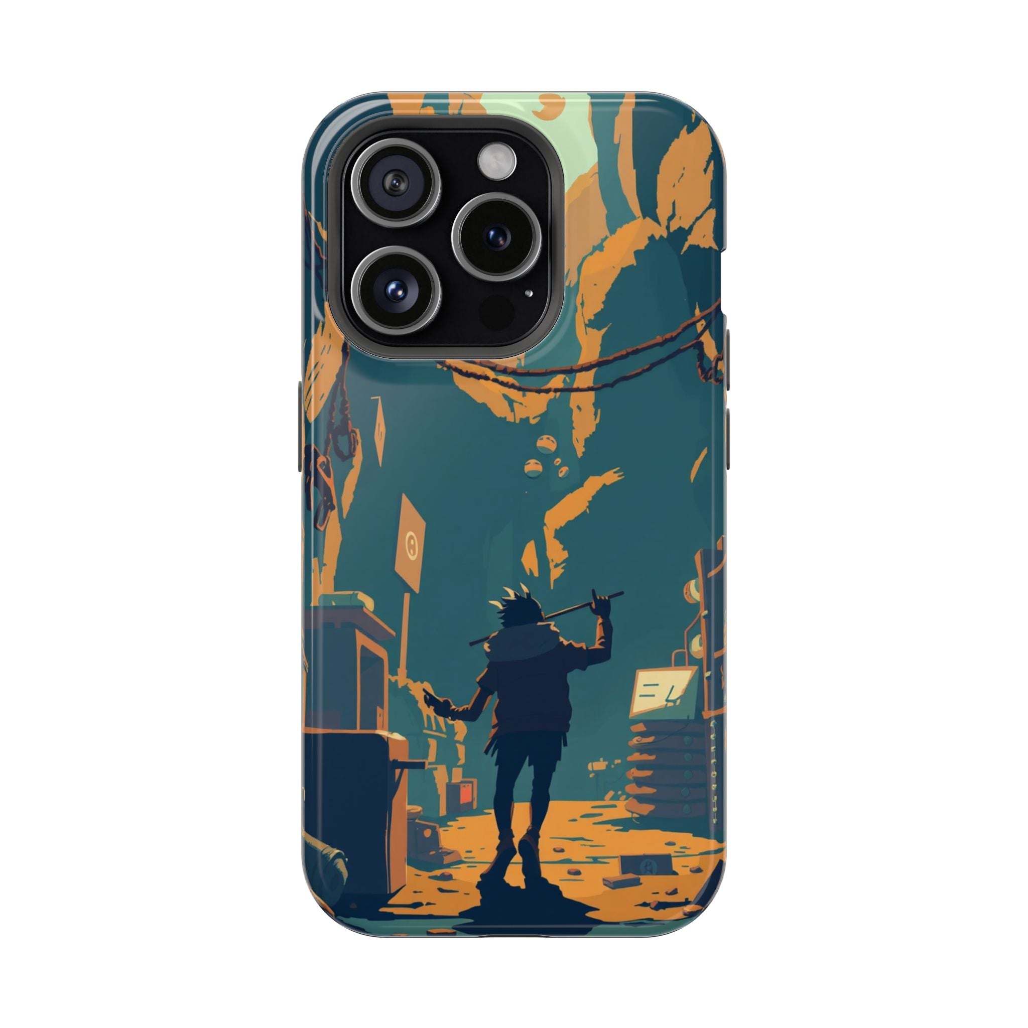 iPhone Mustard And Rust Unhinged in a Cute Way Soft Finish Everyday Case · iPhon