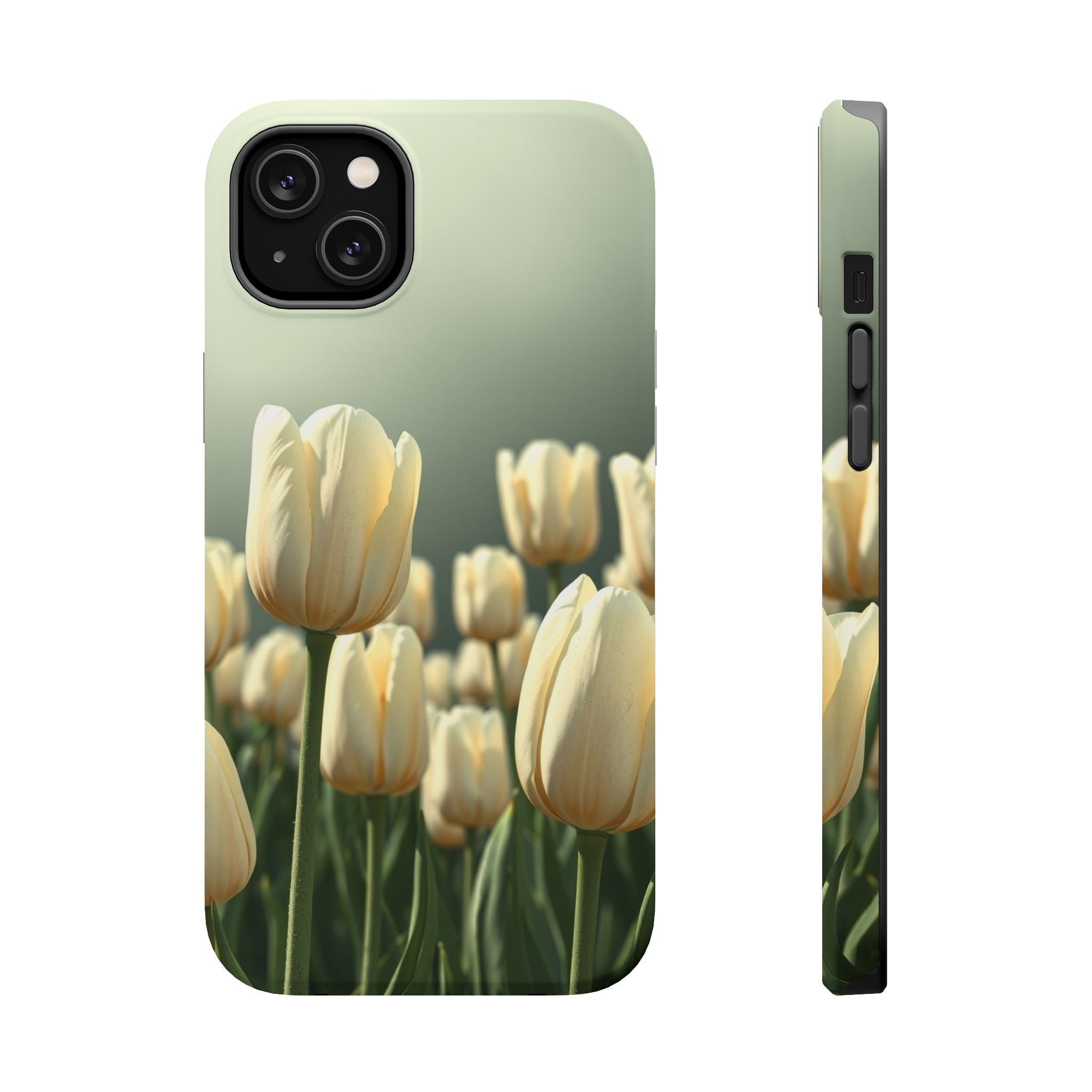 iPhone Tulip Row Serene Design Slim Everyday Designer Case · iPhone Case