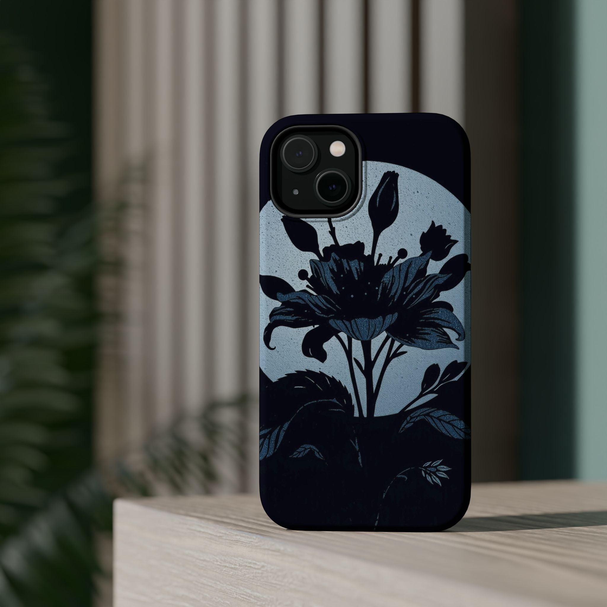 iPhone Radiant Floral Silhouette Design Slim Everyday Designer Case · iPhone Cas