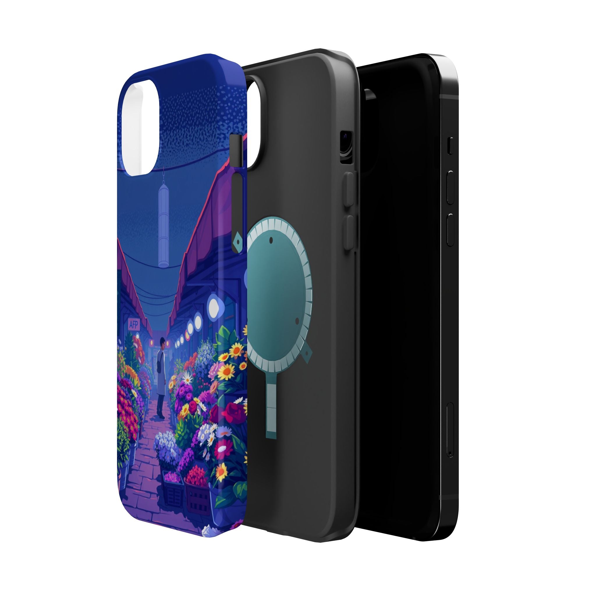 iPhone Flower Market Electric Art Bold Modern Everyday Snap Case · iPhone Case
