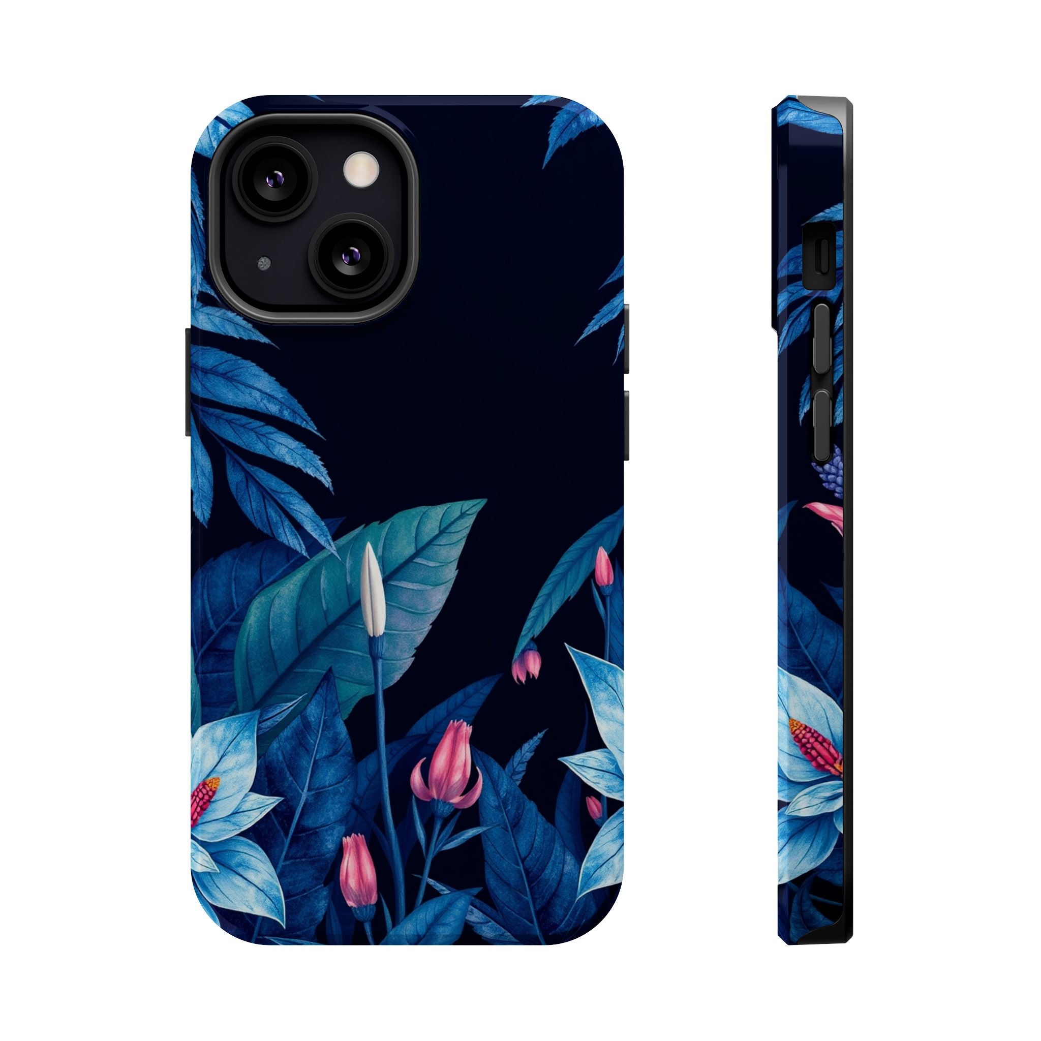 iPhone Serene Jungle Floral Design Clean Minimal Snap Cas Slim Snap Case · iPhon
