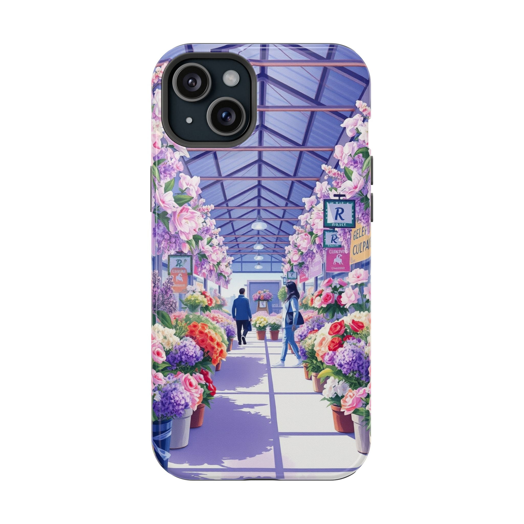 iPhone Flower Market Cinematic Art Clean Minimal Snap Cas Slim Snap Case · iPhon