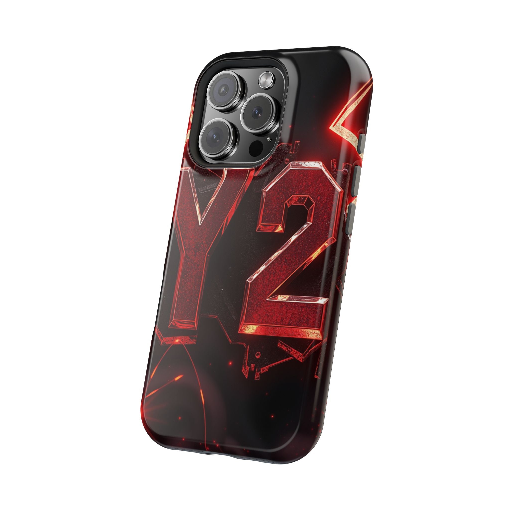 iPhone Y2K Holographic Bold Art Slim Everyday Designer Case · iPhone Case