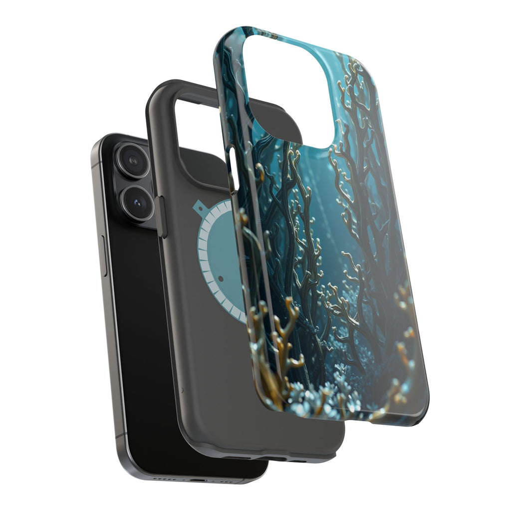iPhone Midnight Blue And Silver Kelp Forest Slim iPhone Everyday · iPhone Case