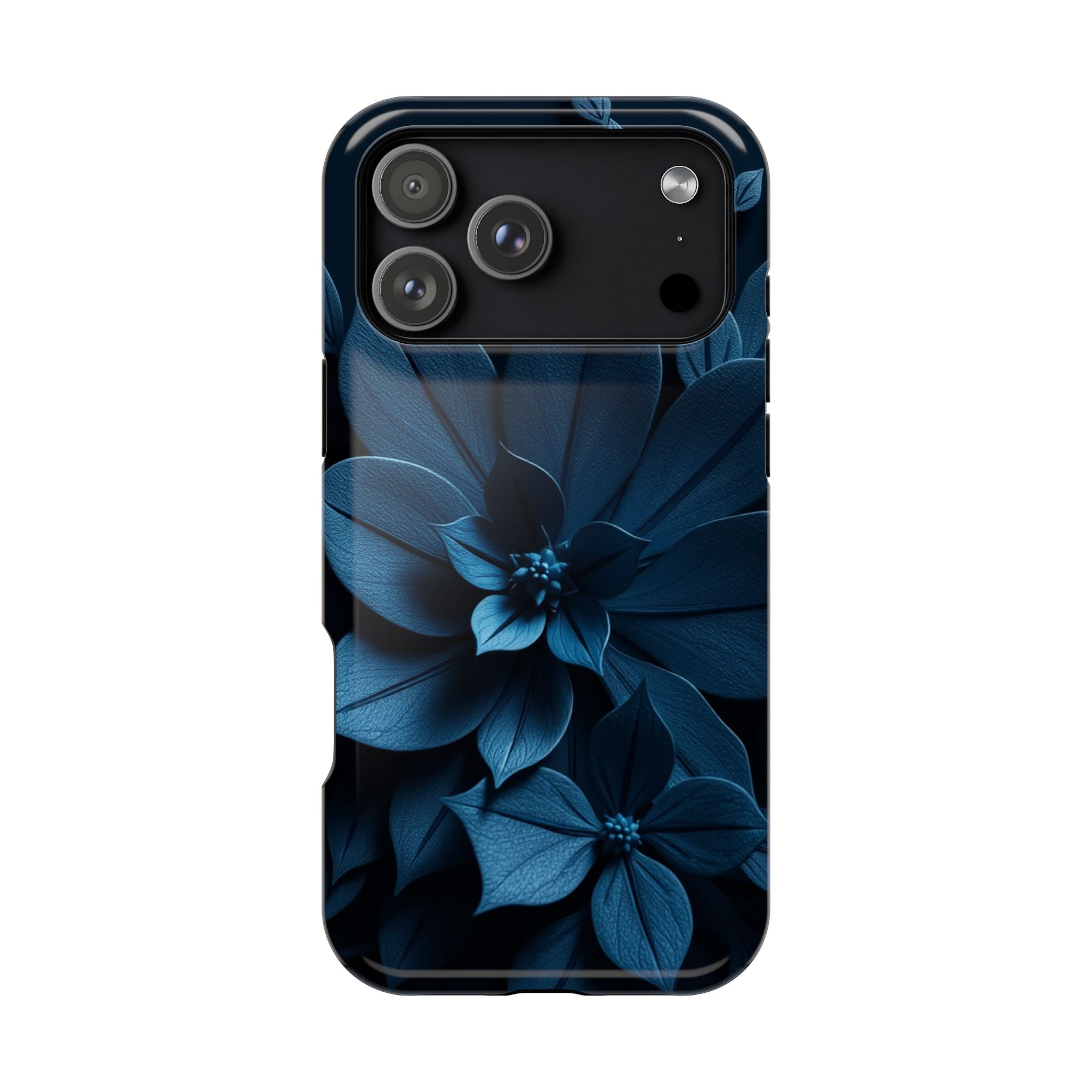 iPhone Midnight Blue And Silver Floral Dark Academia iPhone Slim · iPhone Case
