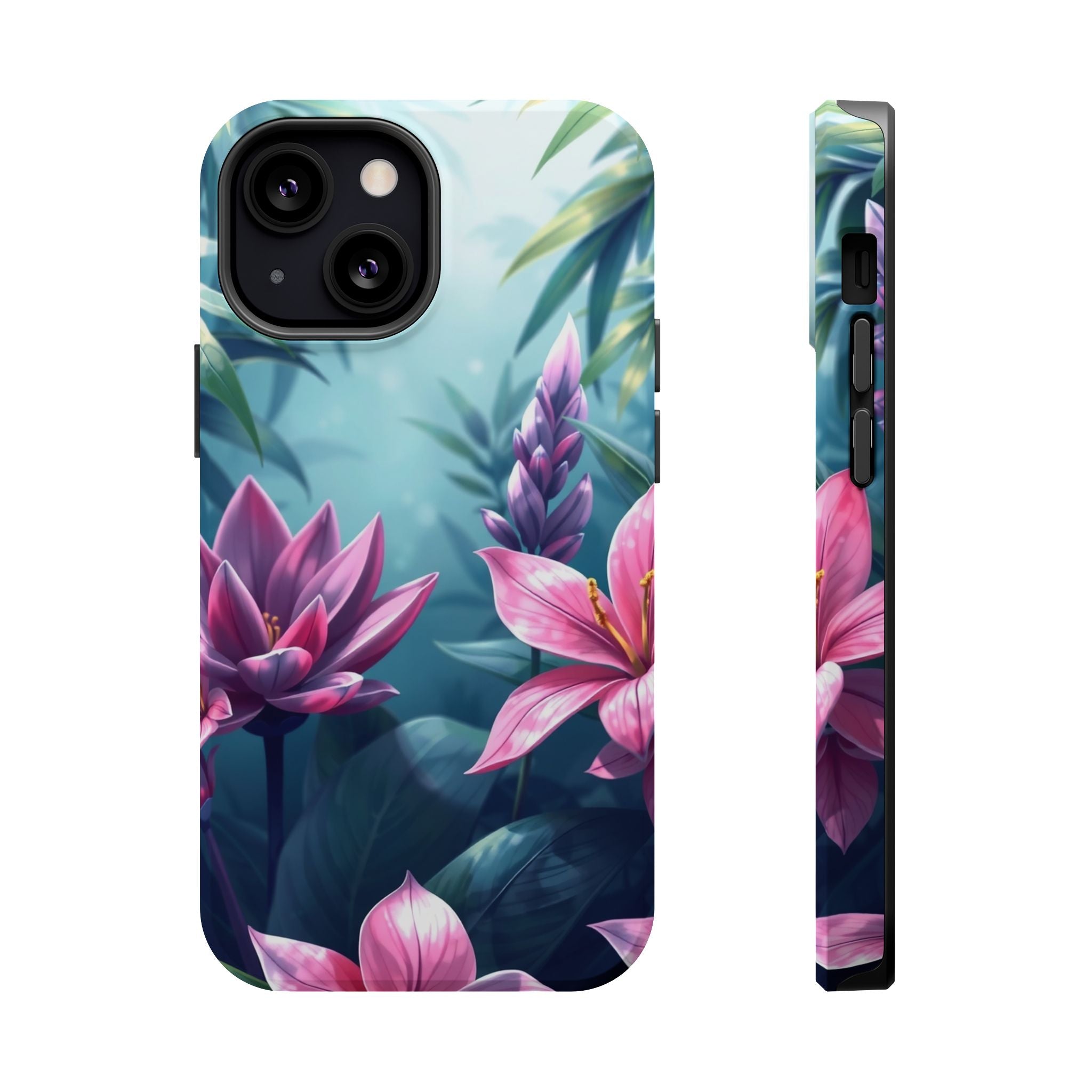 iPhone Indigo And Violet Jungle Floral Slim Everyday Designer Case · iPhone Case
