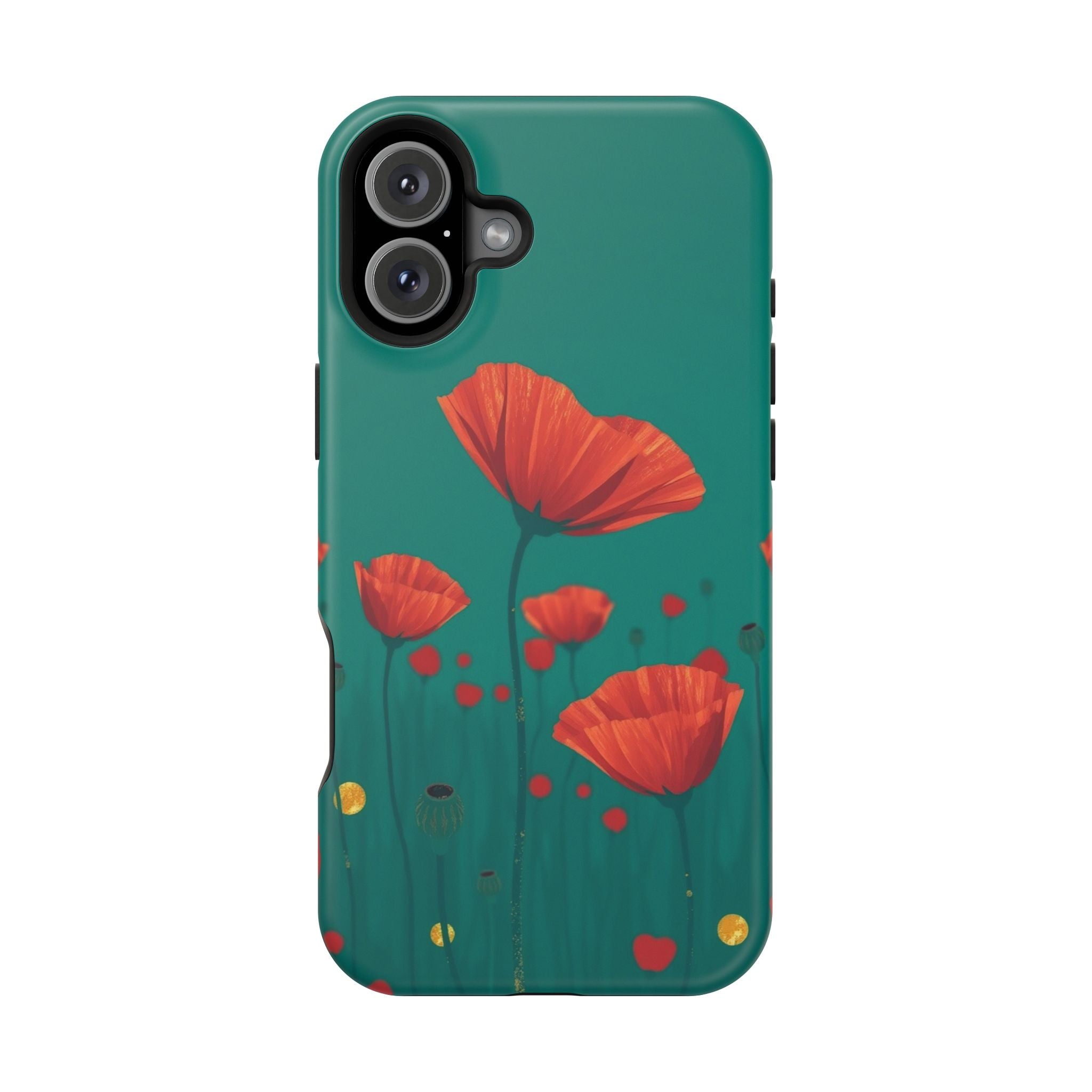 iPhone Earthy Poppy Field Design Bold Modern Everyday Snap Case · iPhone Case