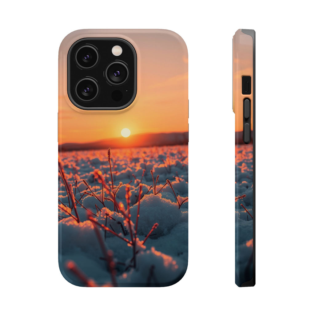 iPhone Snow Field Dark Academia Slim Everyday Designer Case · iPhone Case