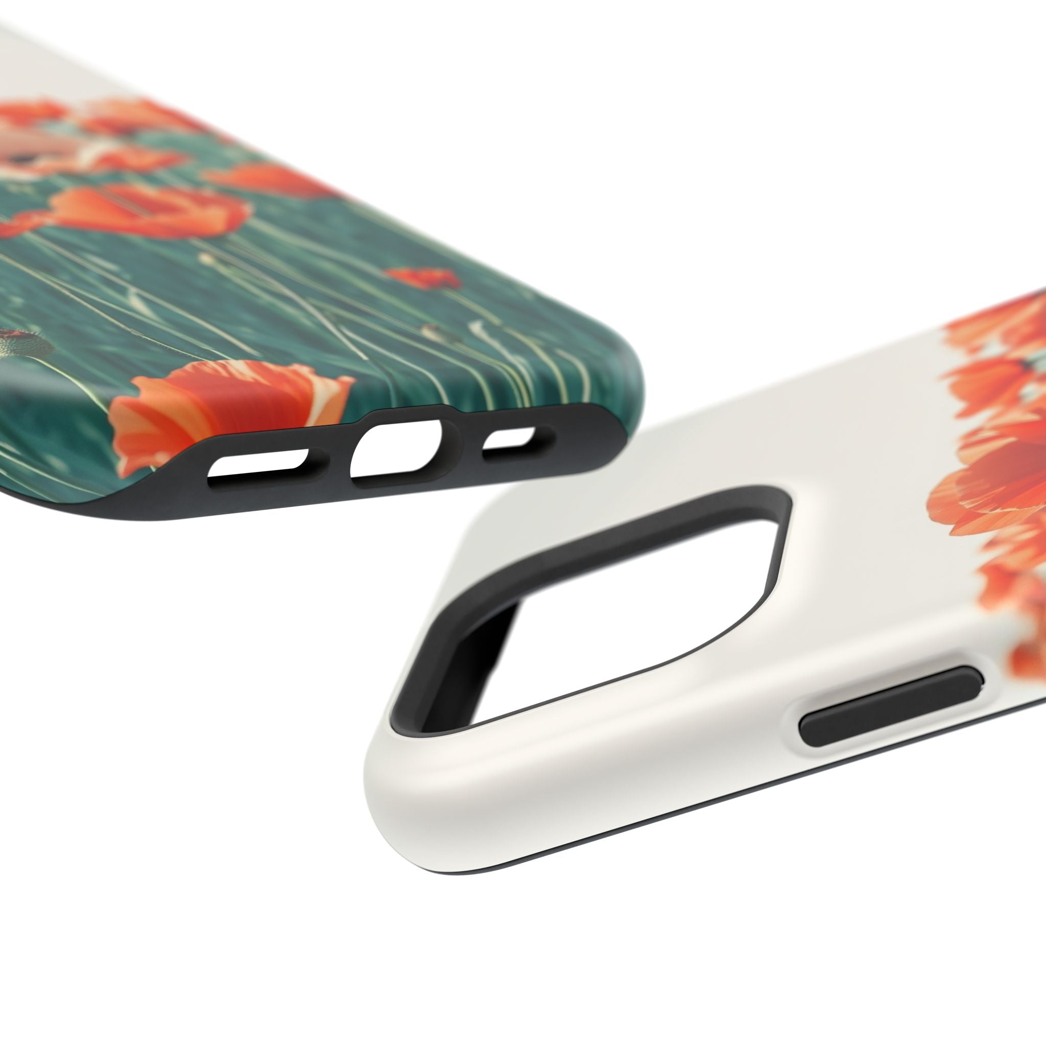 iPhone Mint And Blush Poppy Field 10 Slim Everyday Designer Case · iPhone Case