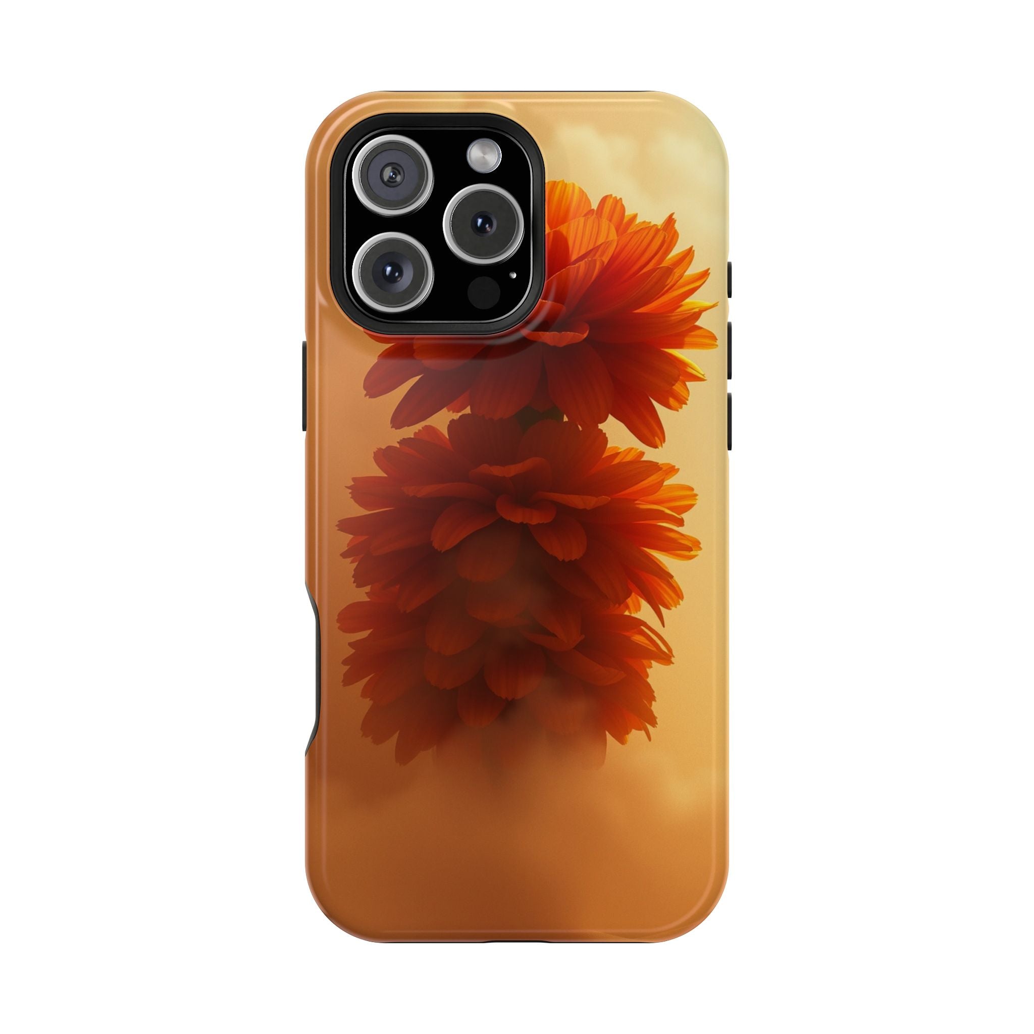 iPhone Ranunculus Stack 3D Digital Bold Modern Everyday Snap Case · iPhone Case