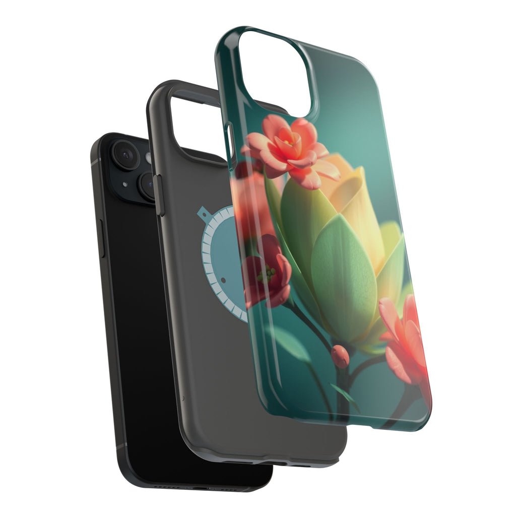 iPhone Floral Geometric Electric Art Slim Everyday Designer Case · iPhone Case