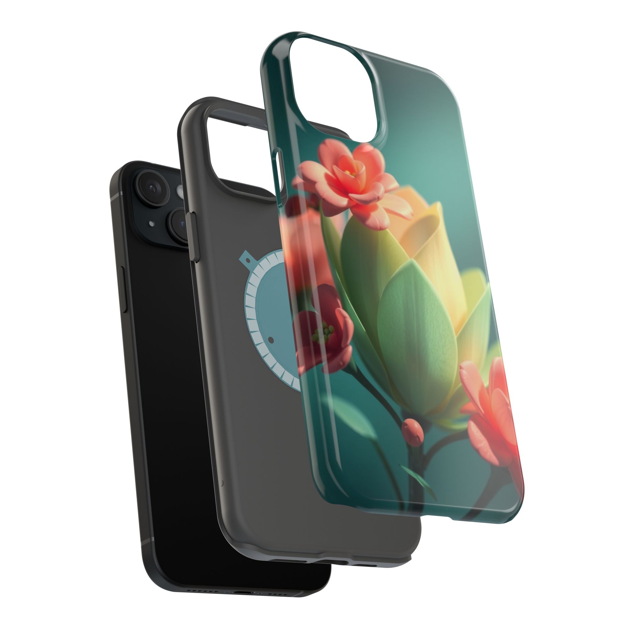 iPhone Floral Geometric Electric Art Slim Everyday Designer Case · iPhone Case
