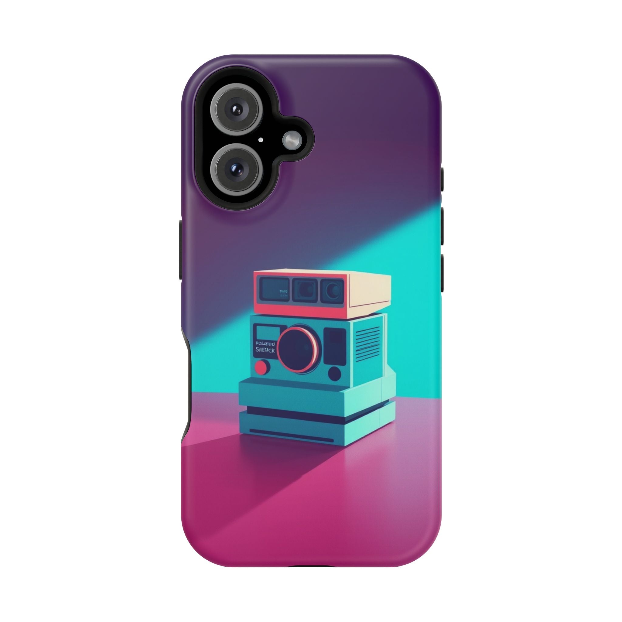 iPhone Polaroid Stack Memory Pop Art Bold Slim Everyday Designer Case · iPhone C