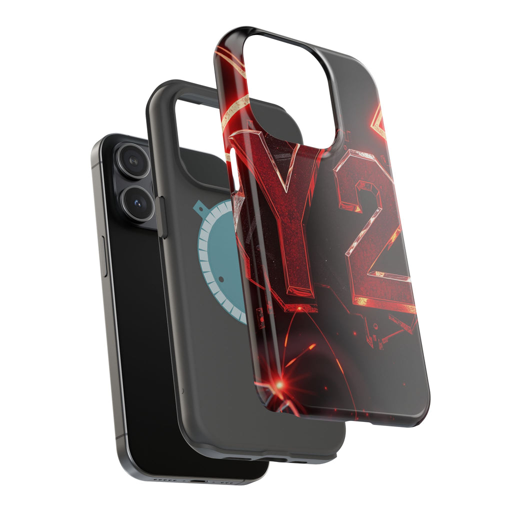 iPhone Y2K Holographic Bold Art Slim Everyday Designer Case · iPhone Case