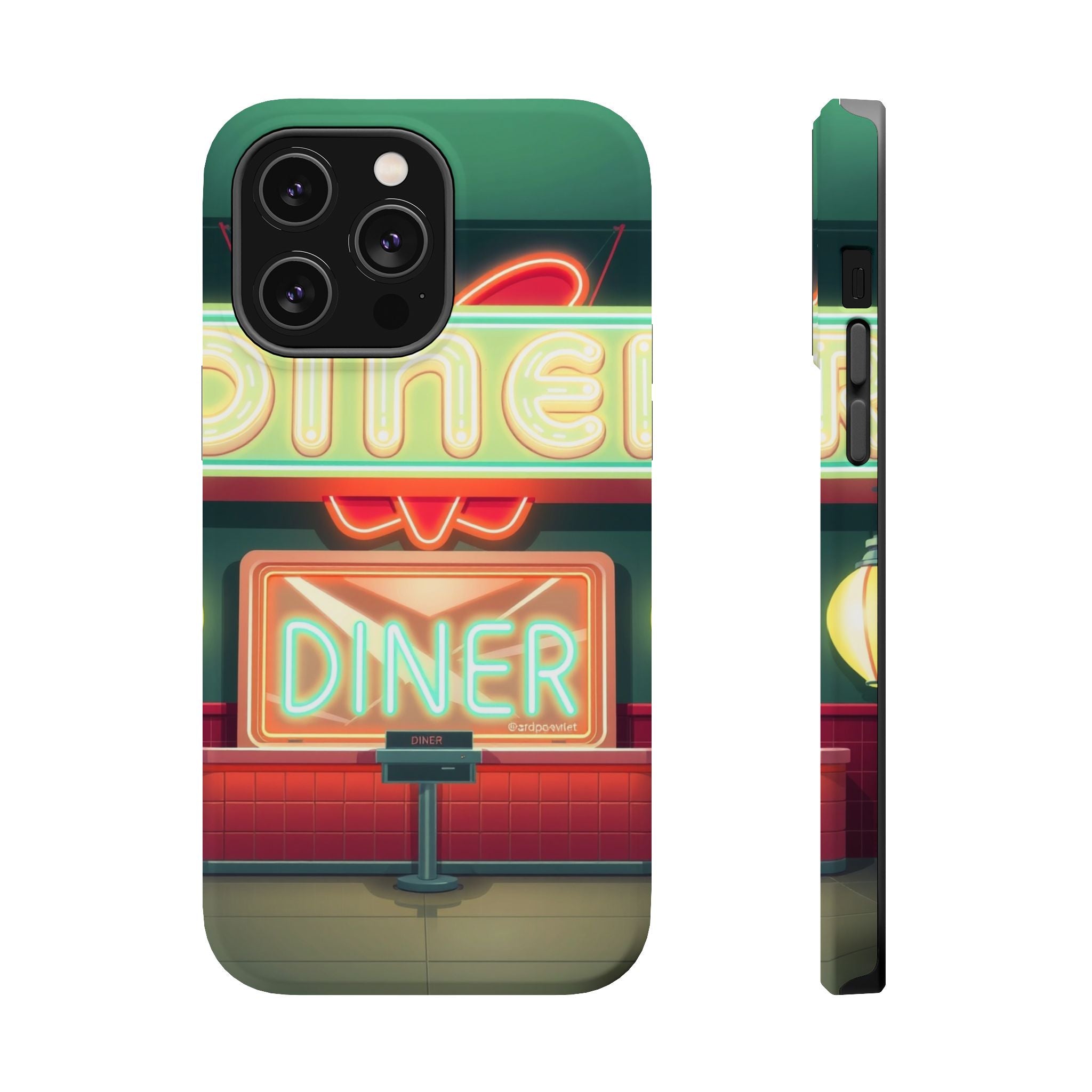 iPhone Neon Diner Sign Mystic Art Bold Modern Everyday Snap Case · iPhone Case