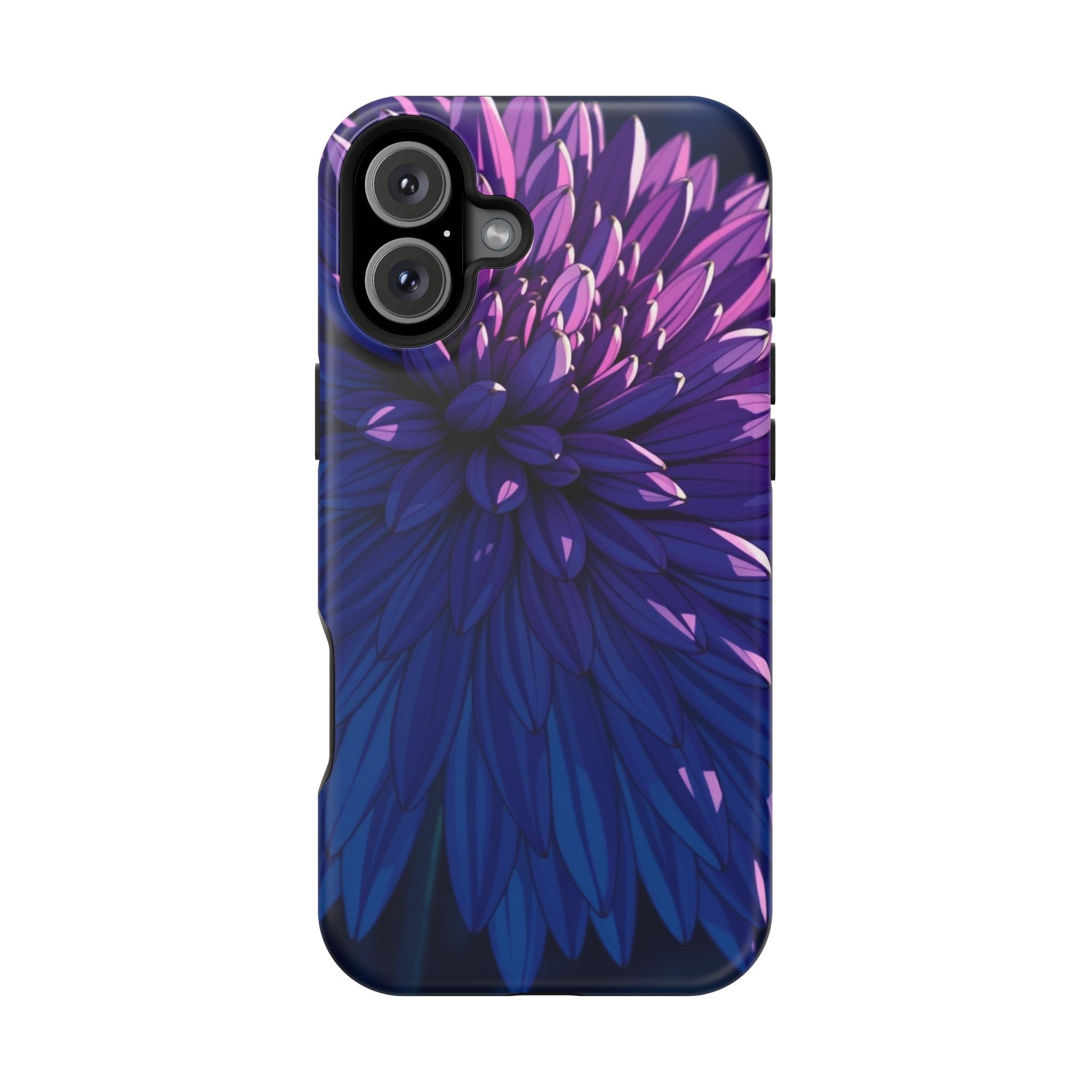 iPhone Indigo And Violet Chrysanthemum Classic Soft iPhone Finish · iPhone Case