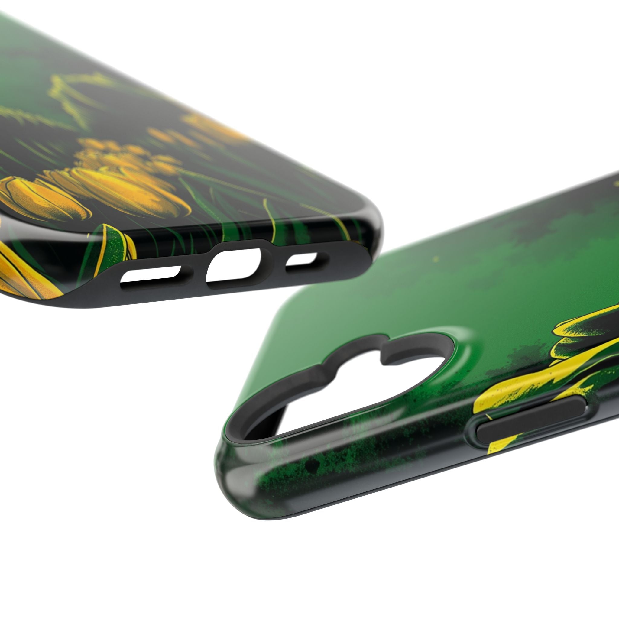 iPhone Tulip Row Emerald Green And Gold Slim Snap Case · iPhone Case