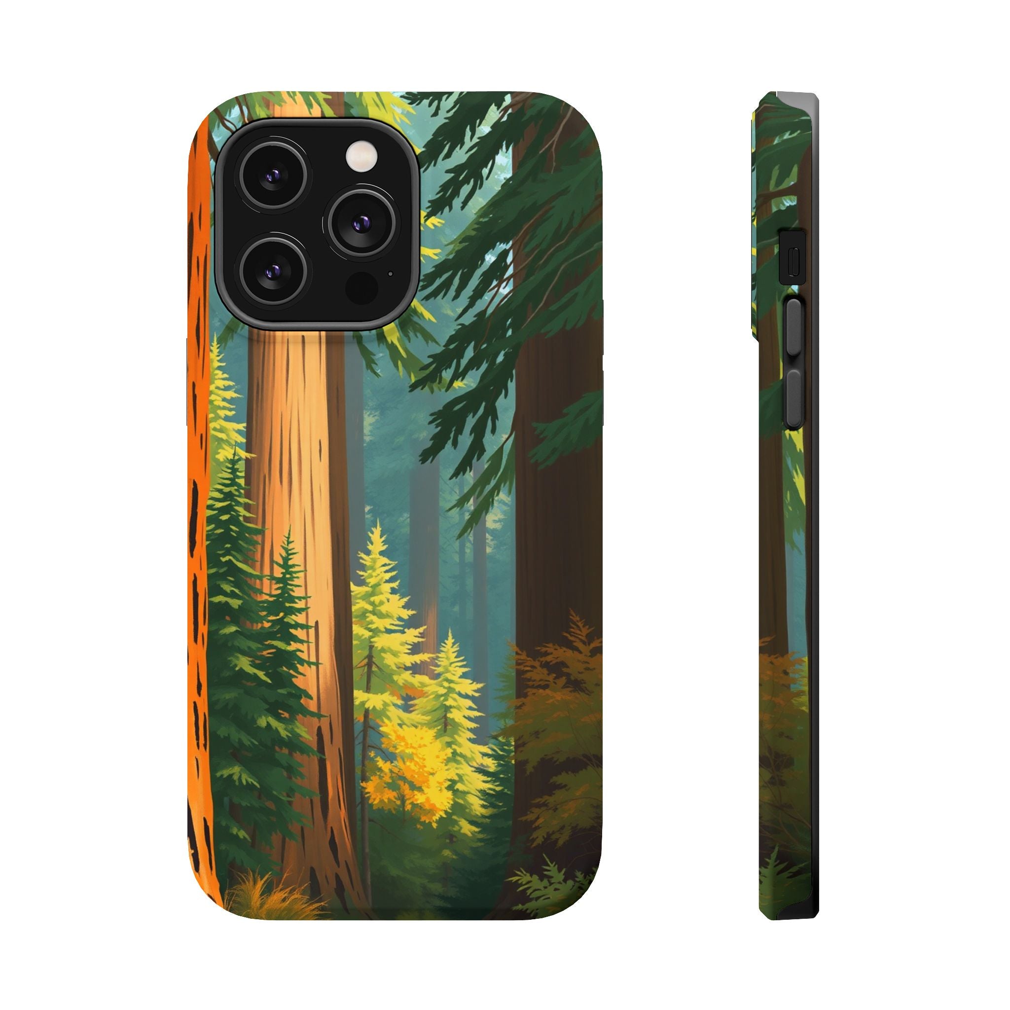 iPhone Redwood Forest Oil Painting Impressionist Clean iPhone Minimal · iPhone C