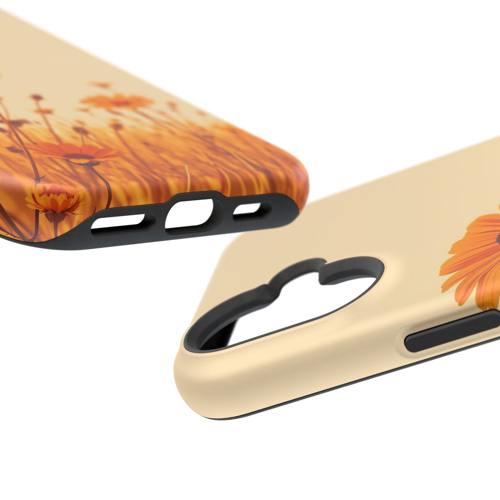 iPhone Wildflower Field Minimalist Line Art Slim Everyday Designer Case · iPhone
