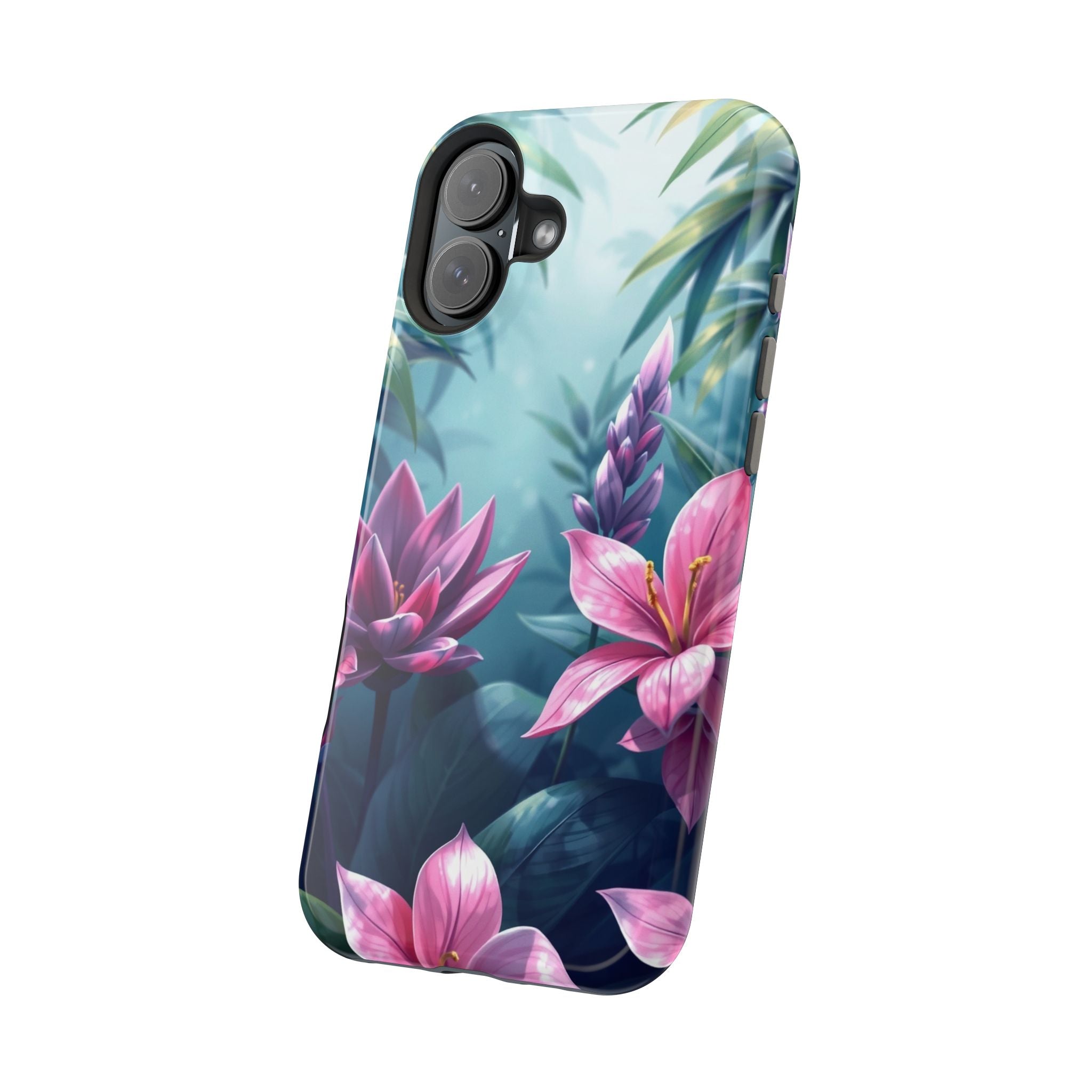 iPhone Indigo And Violet Jungle Floral Slim Everyday Designer Case · iPhone Case