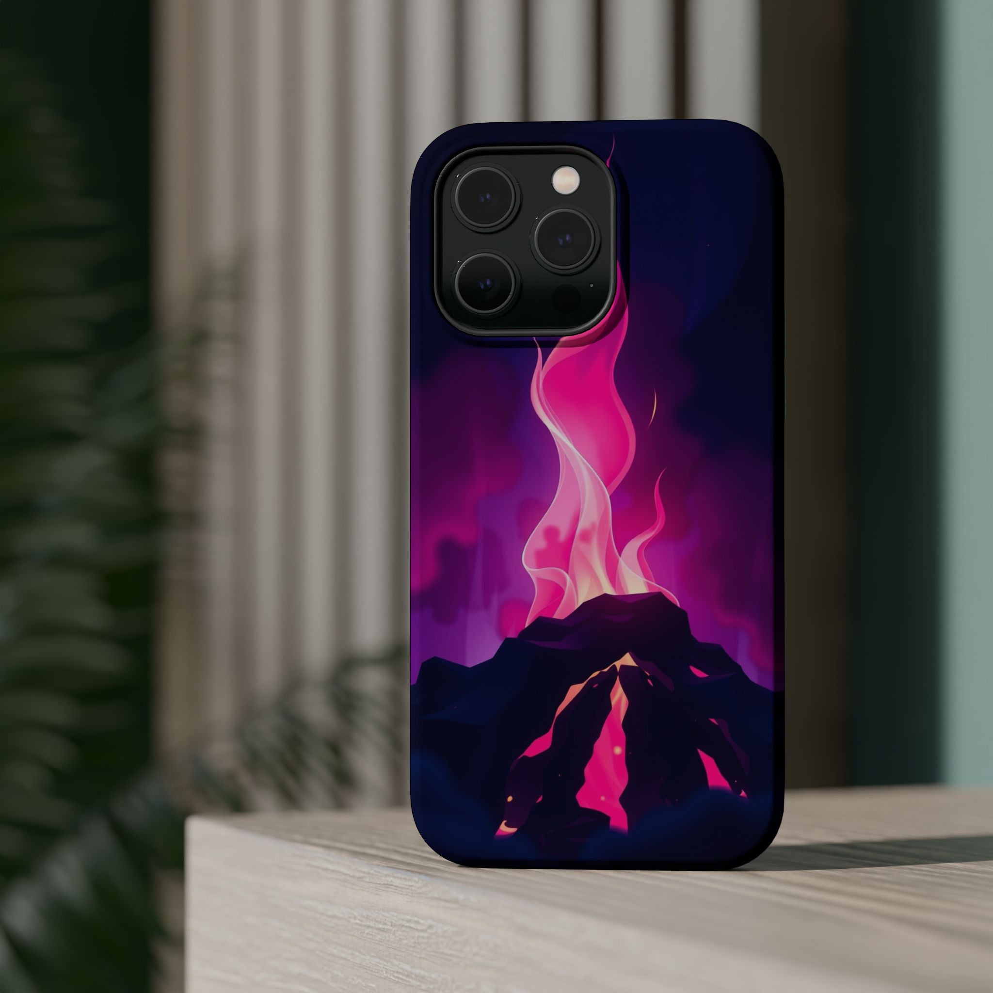 iPhone Cyan And Magenta Wildfire Glow Slim Everyday Designer Case · iPhone Case