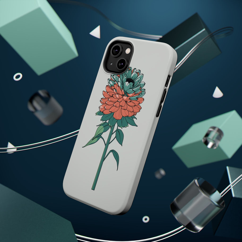 iPhone Serene Ranunculus Stack Design Slim Everyday Designer Case · iPhone Case