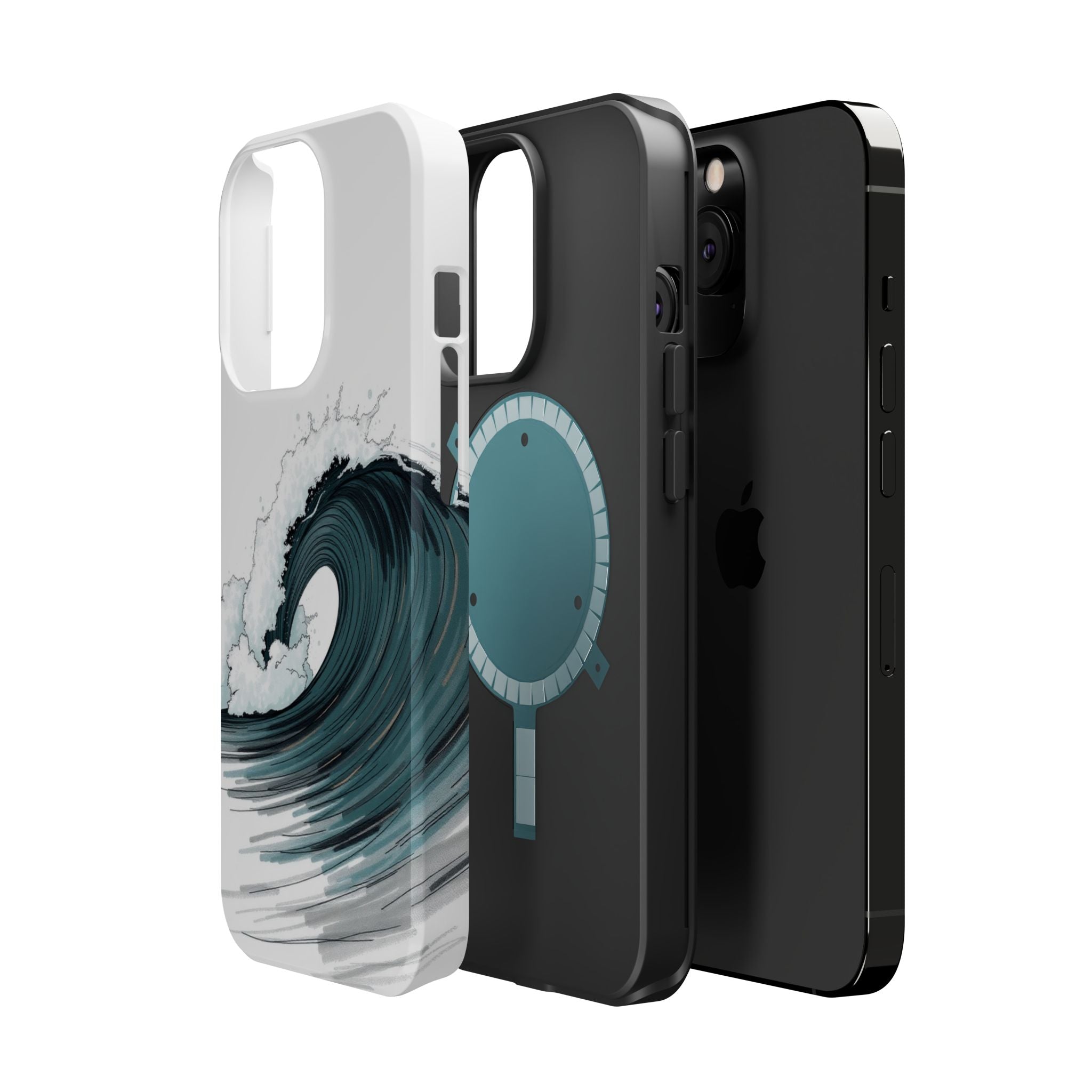 iPhone Ocean Wave Crash Hand-Drawn Sketch Slim iPhone Everyday Designer · iPhone