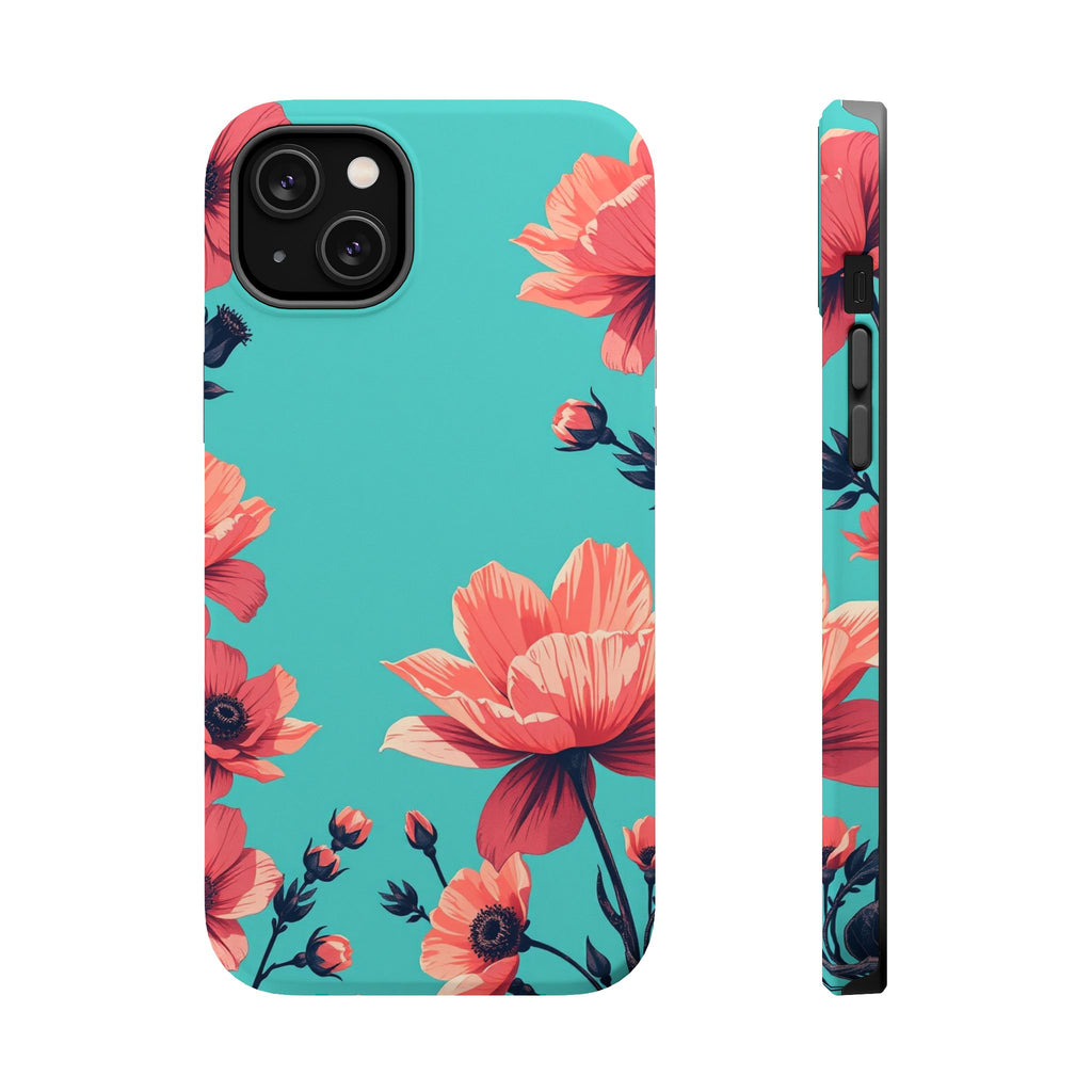 iPhone Floral Ink Wash Electric Art Slim Everyday Designer Case · iPhone Case