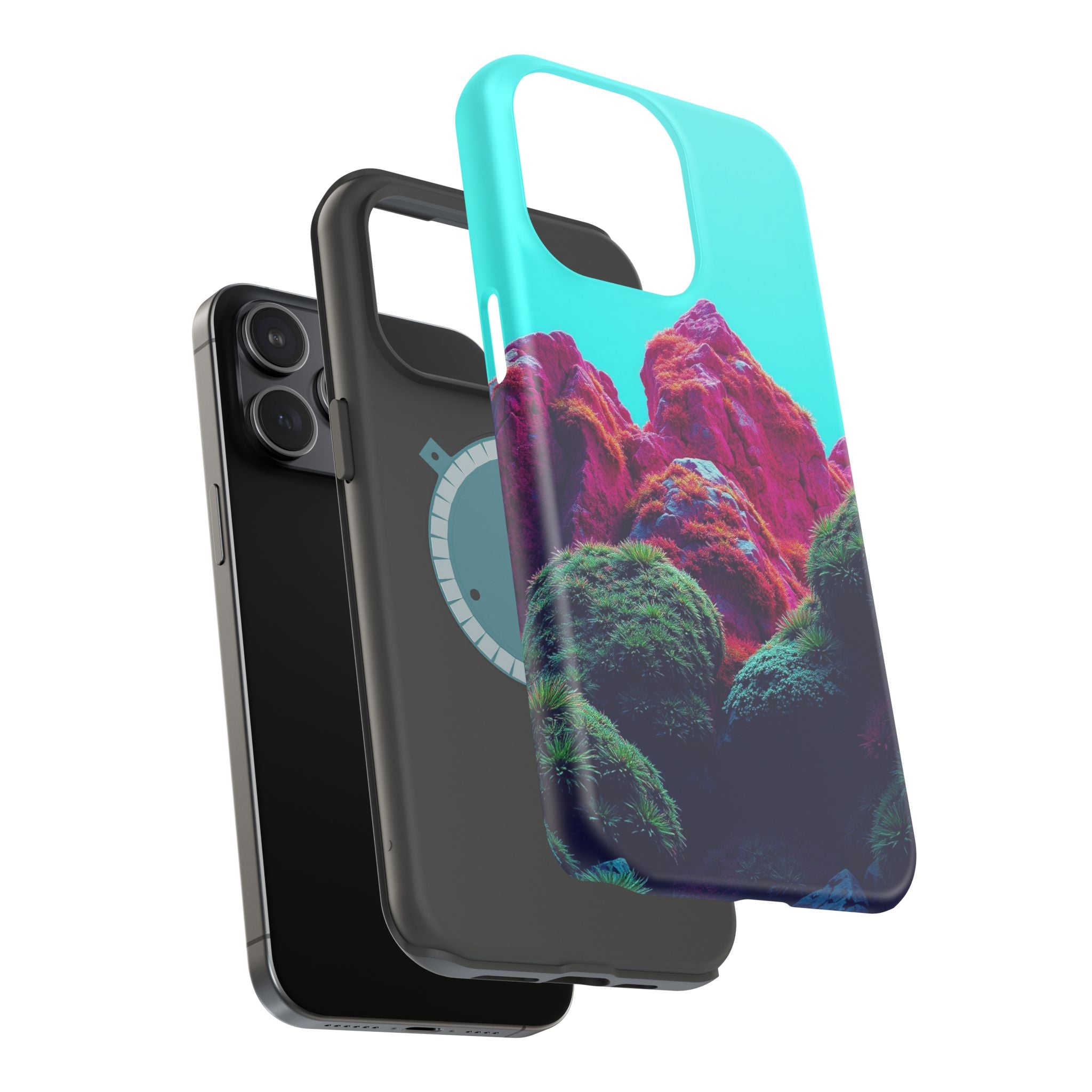 iPhone Moss Covered Rocks Paper Cut Art Slim Everyday iPhone Designer · iPhone C