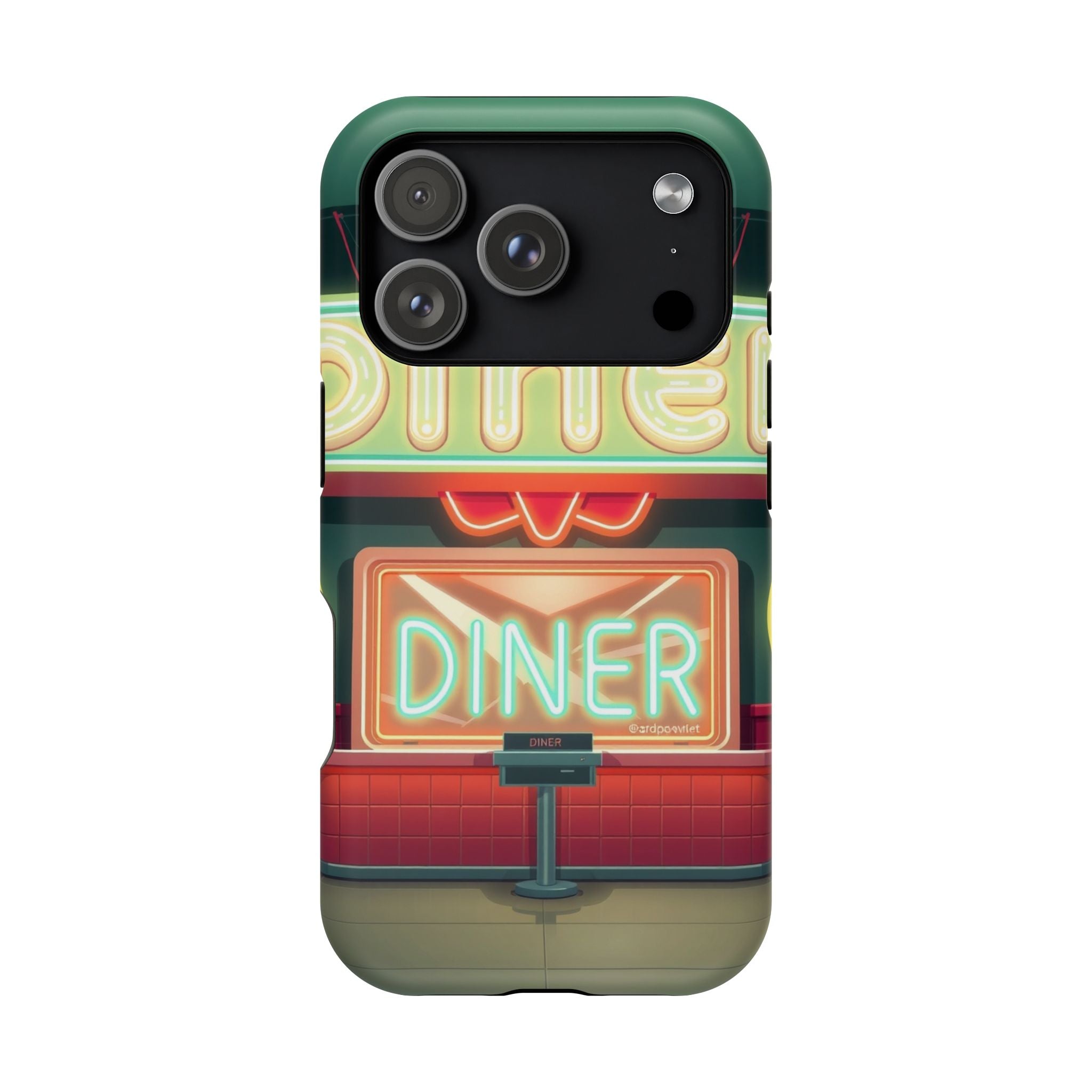 iPhone Neon Diner Sign Mystic Art Bold Modern Everyday Snap Case · iPhone Case