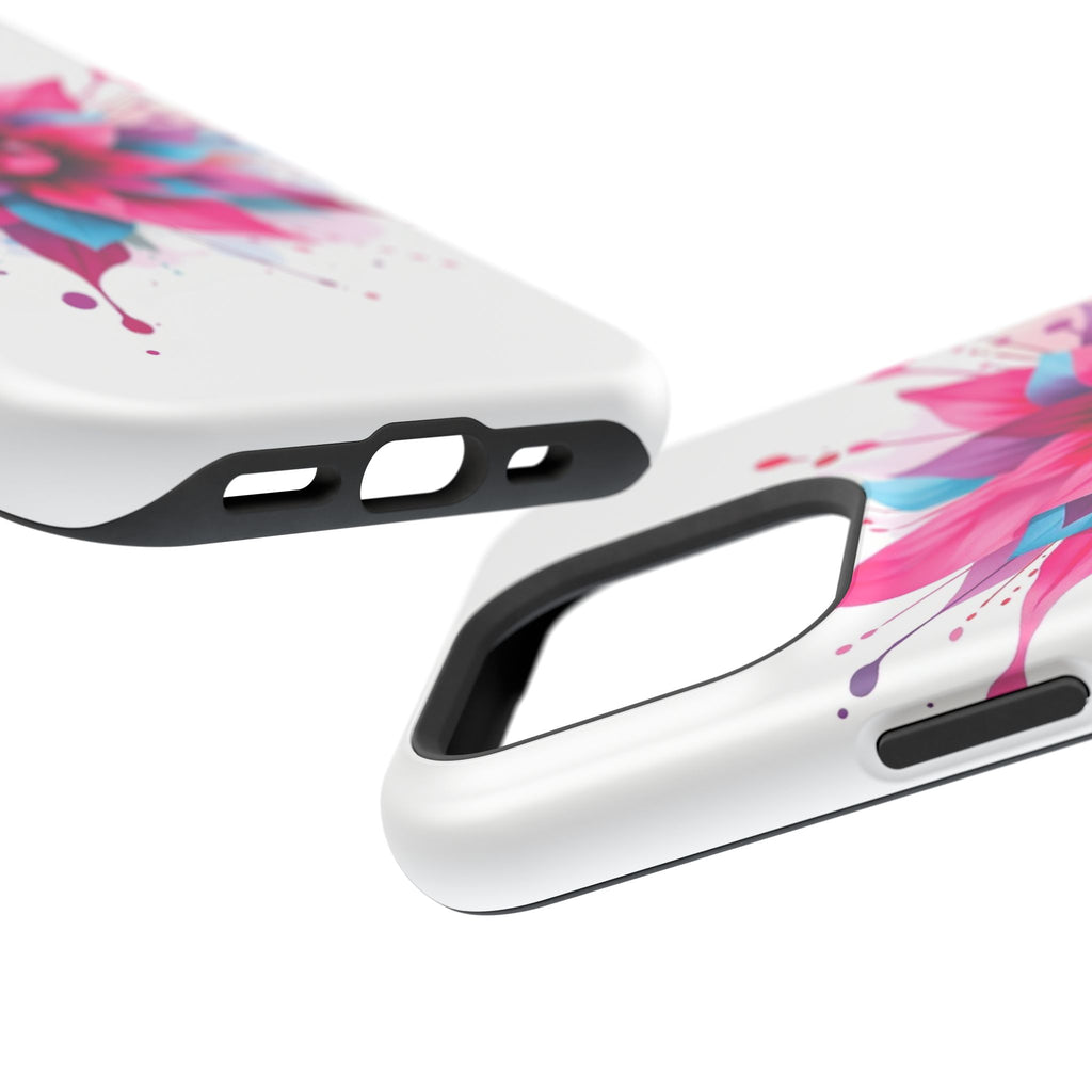 iPhone Floral Watercolor Splash Electric Art Slim iPhone Everyday · iPhone Case