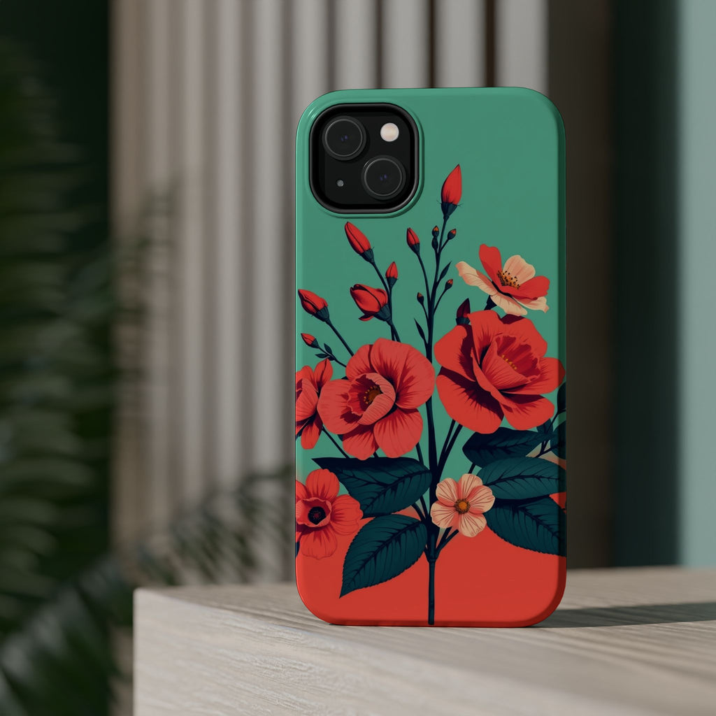 iPhone Pin-up Floral Cinematic Art Bold Modern Everyday Snap Case · iPhone Case
