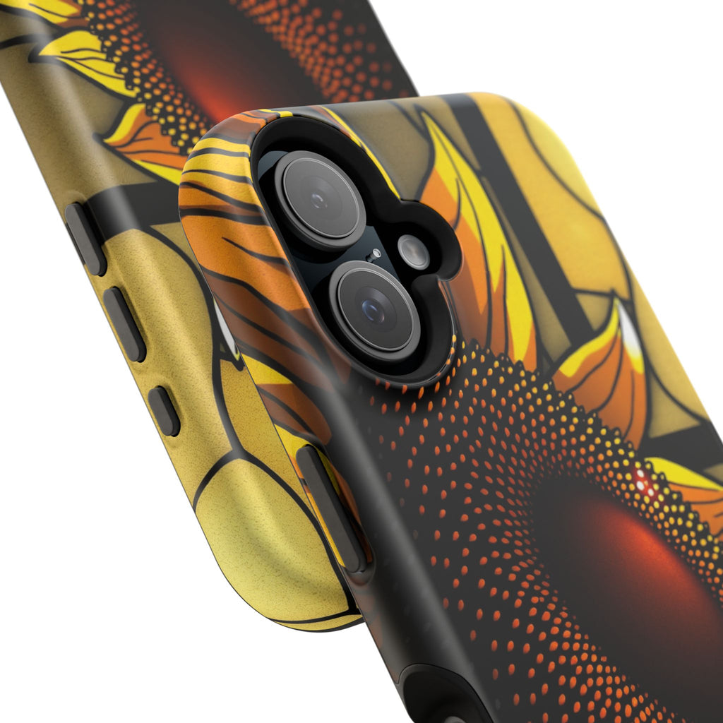 iPhone Sunflower Pop Stained Glass Bold Modern Everyday Snap Case · iPhone Case