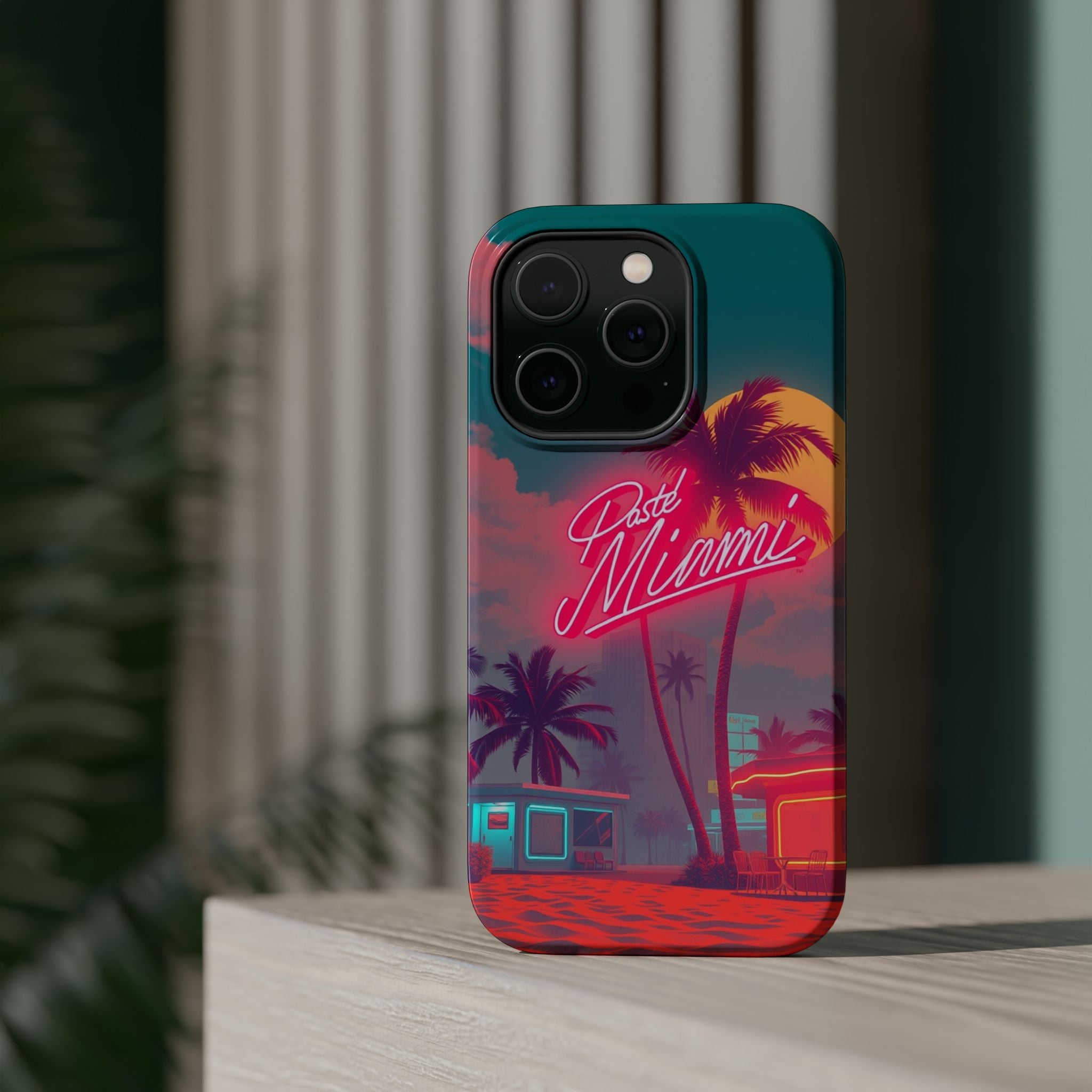iPhone 1980s Pastel Miami Enchanted Art Slim Everyday Designer Case · iPhone Cas
