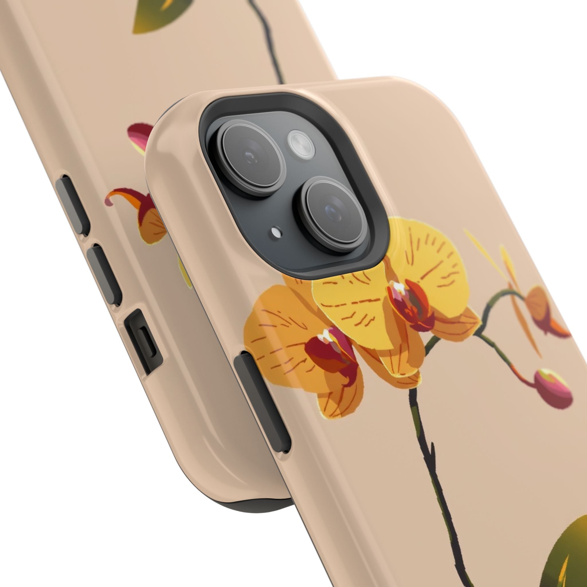 iPhone Orchid Study Pixel Art -Bit Bold Modern Everyday Snap Case · iPhone Case