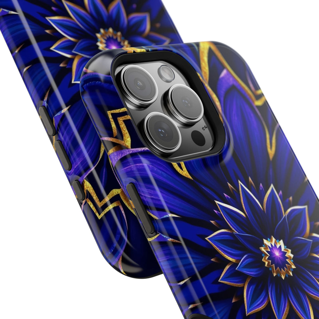 iPhone Floral Mandala Electric Art 14 Slim Everyday Designer Case · iPhone Case