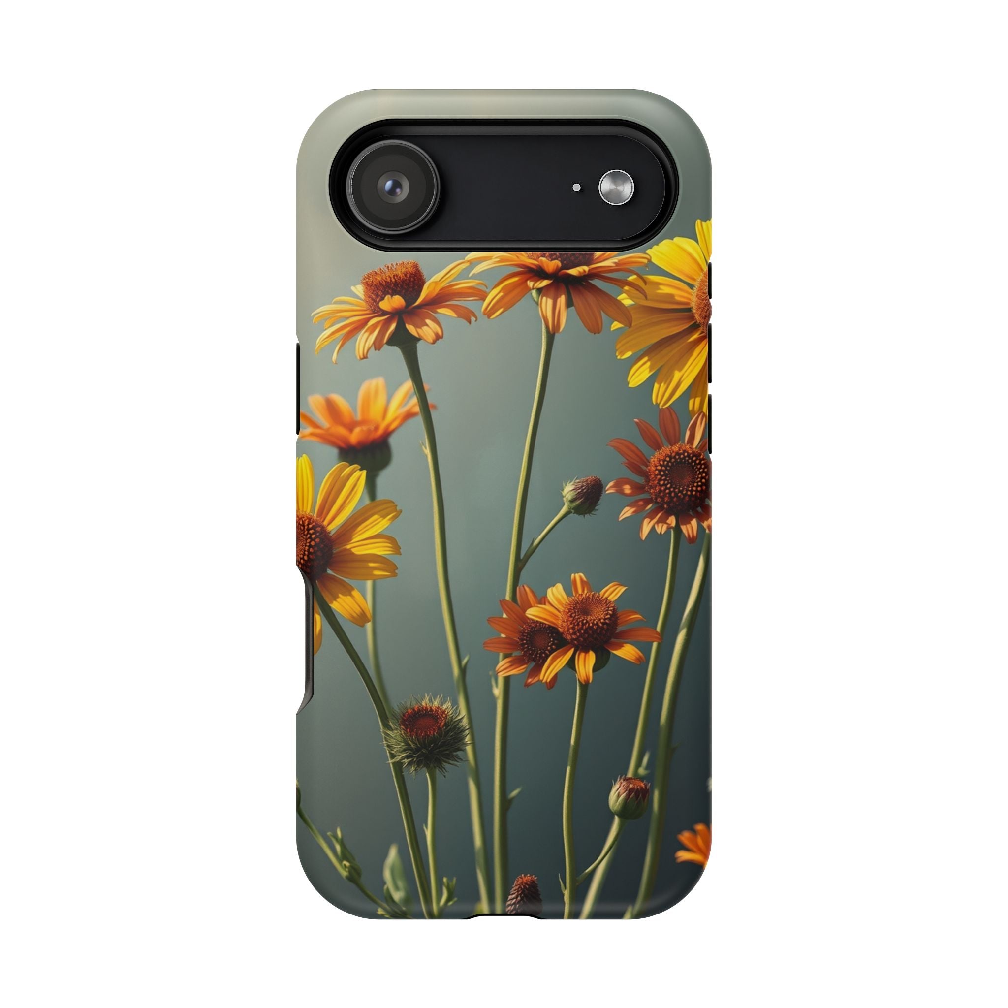 iPhone Mustard And Rust Wildflower Bunch Slim Everyday iPhone Designer · iPhone