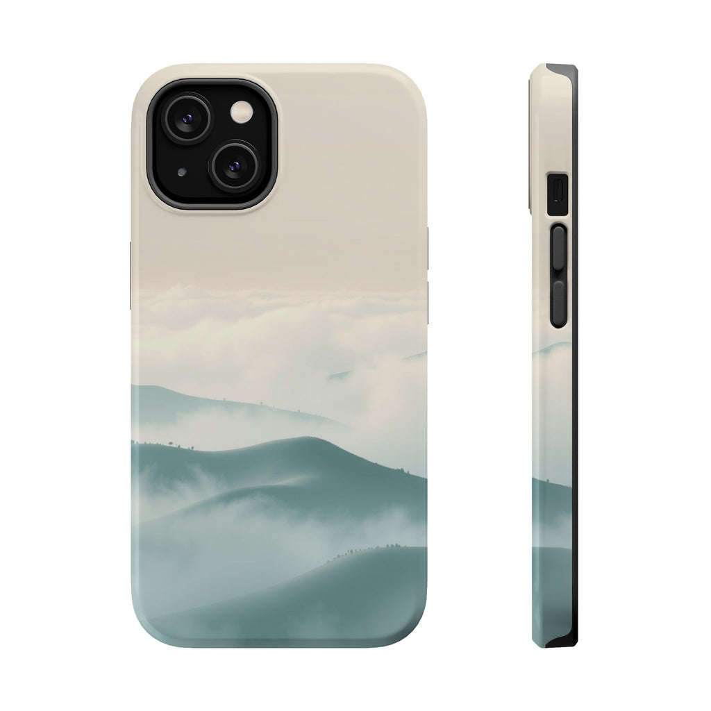 iPhone Fog Rolling Over Hills Abstract Geometric Clean iPhone Minimal · iPhone C