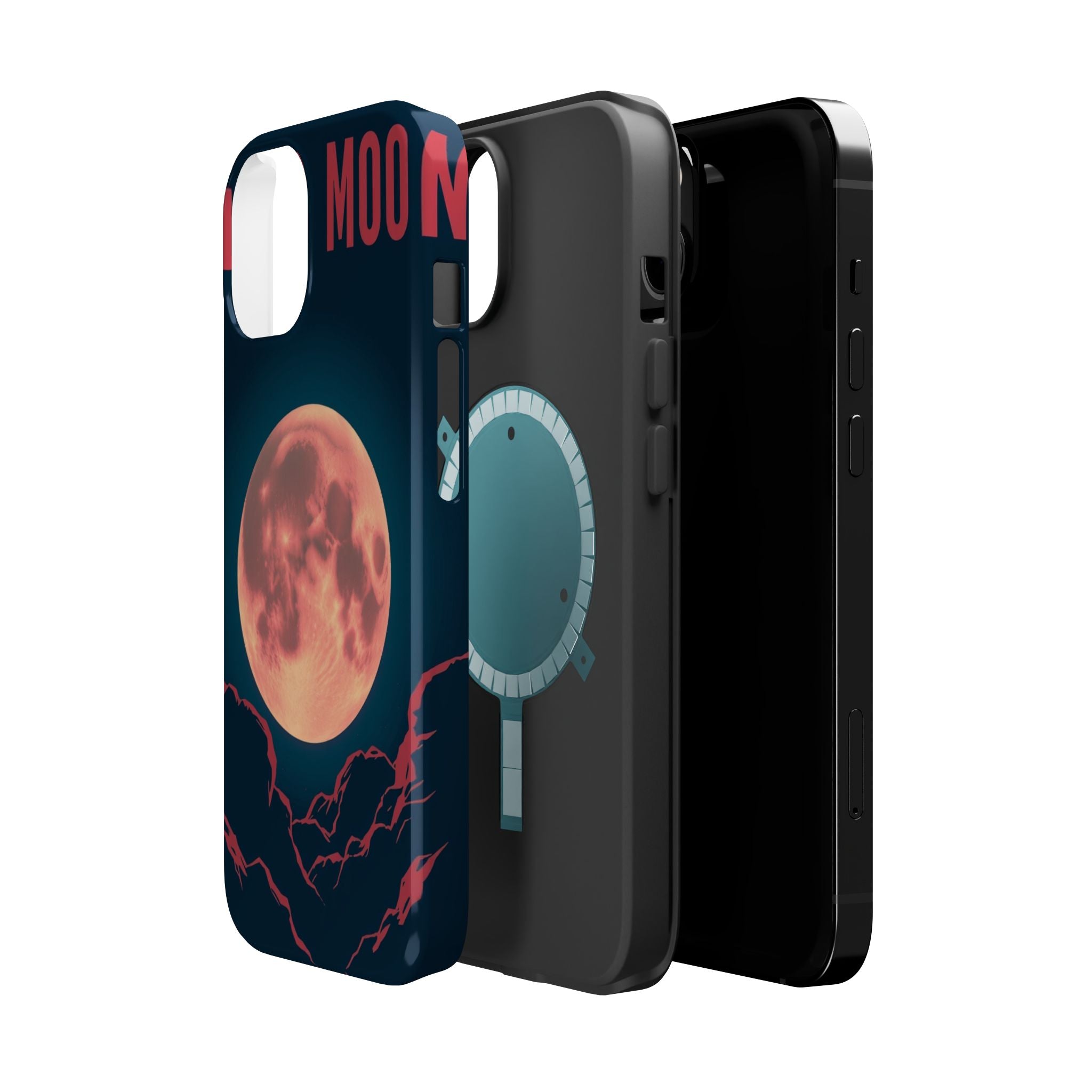 iPhone Blood Moon Rise Vintage Retro Poster Slim Everyday Designer Case · iPhone