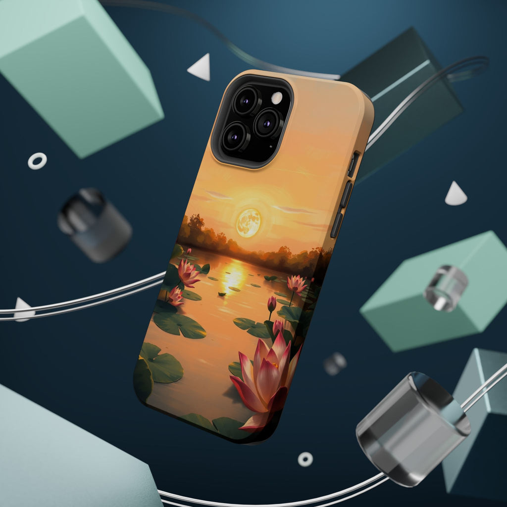 iPhone Lotus Pond Oil Painting Impressionist Slim iPhone Everyday · iPhone Case