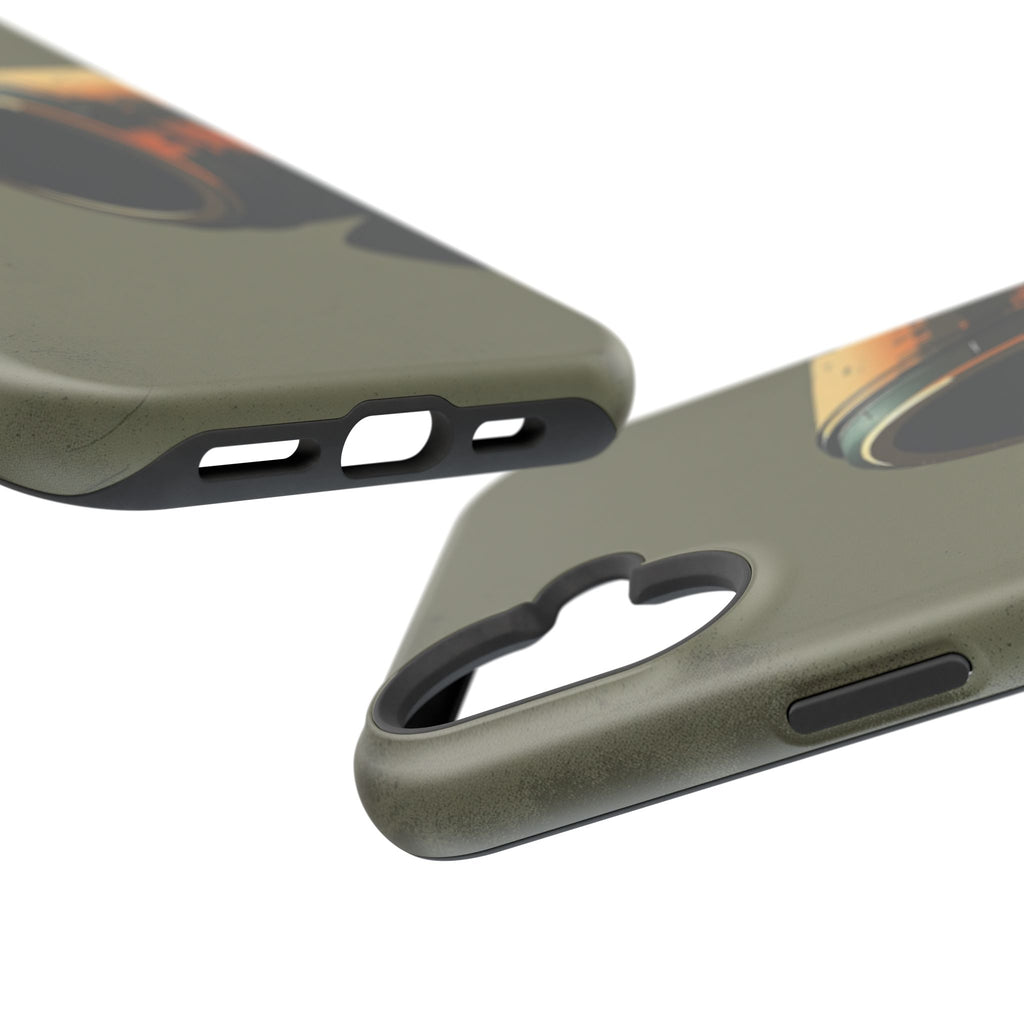 iPhone Charcoal And Copper Vintage Postcard Slim Everyday Designer Case · iPhone