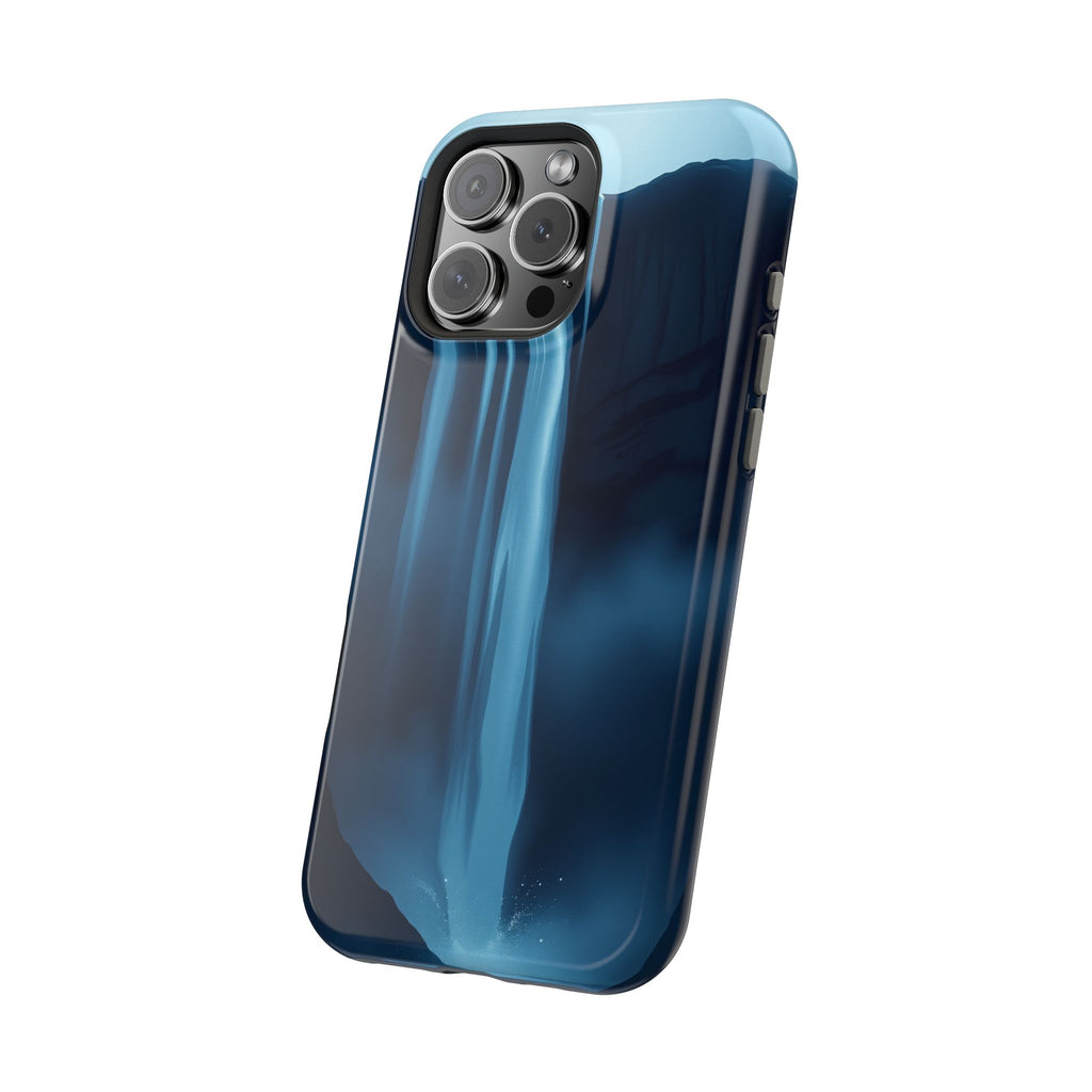 iPhone Midnight Blue And Silver Waterfall Mist Soft iPhone Finish · iPhone Case