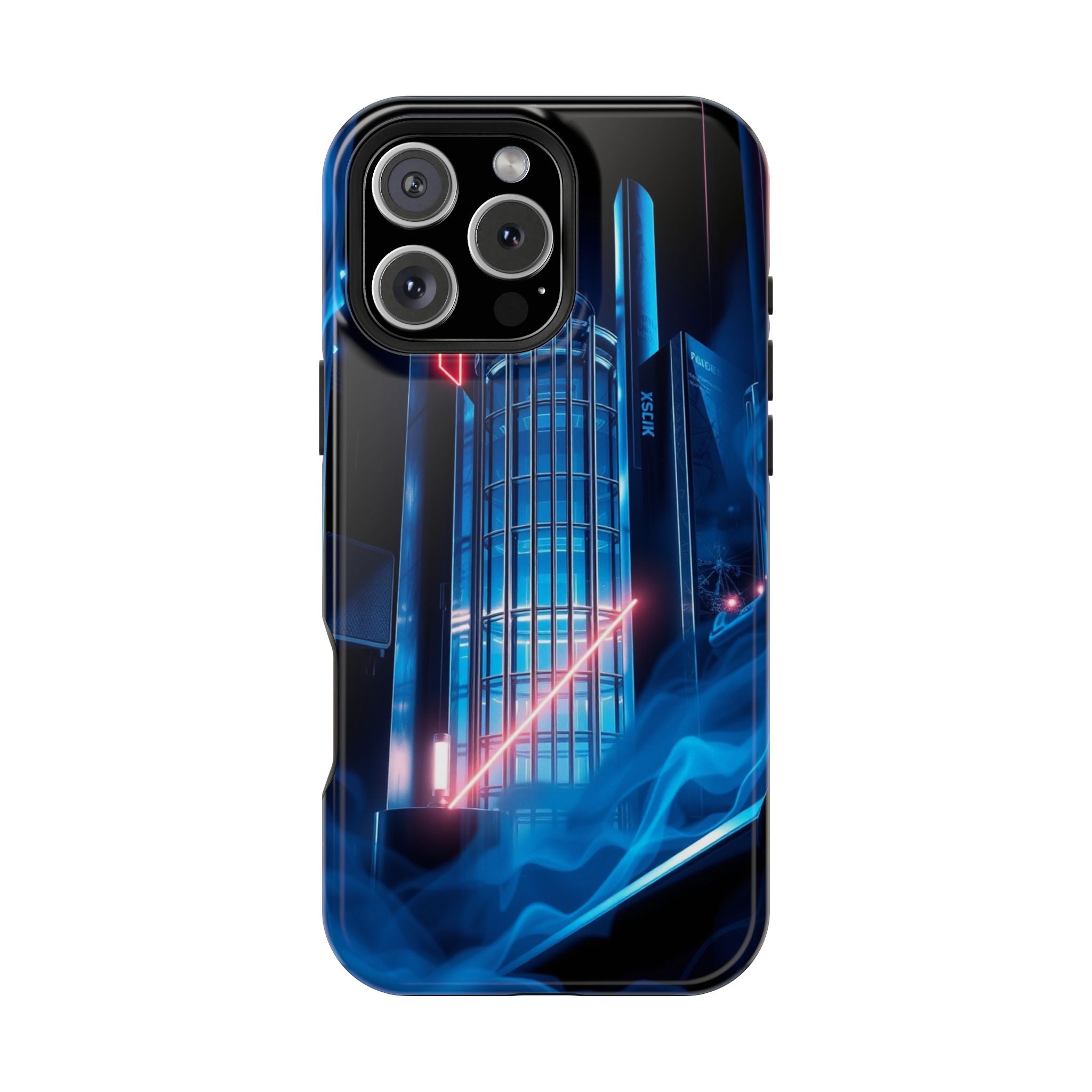 iPhone Midnight Blue And Silver Bauhaus Composition Slim Snap Case · iPhone Case