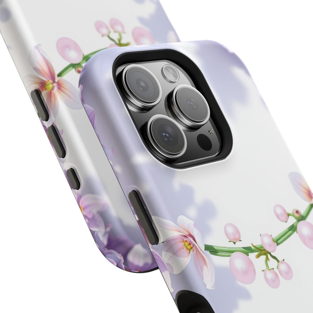 iPhone Vibrant Floral Crown Design Clean Minimal Snap Cas Slim Snap Case · iPhon