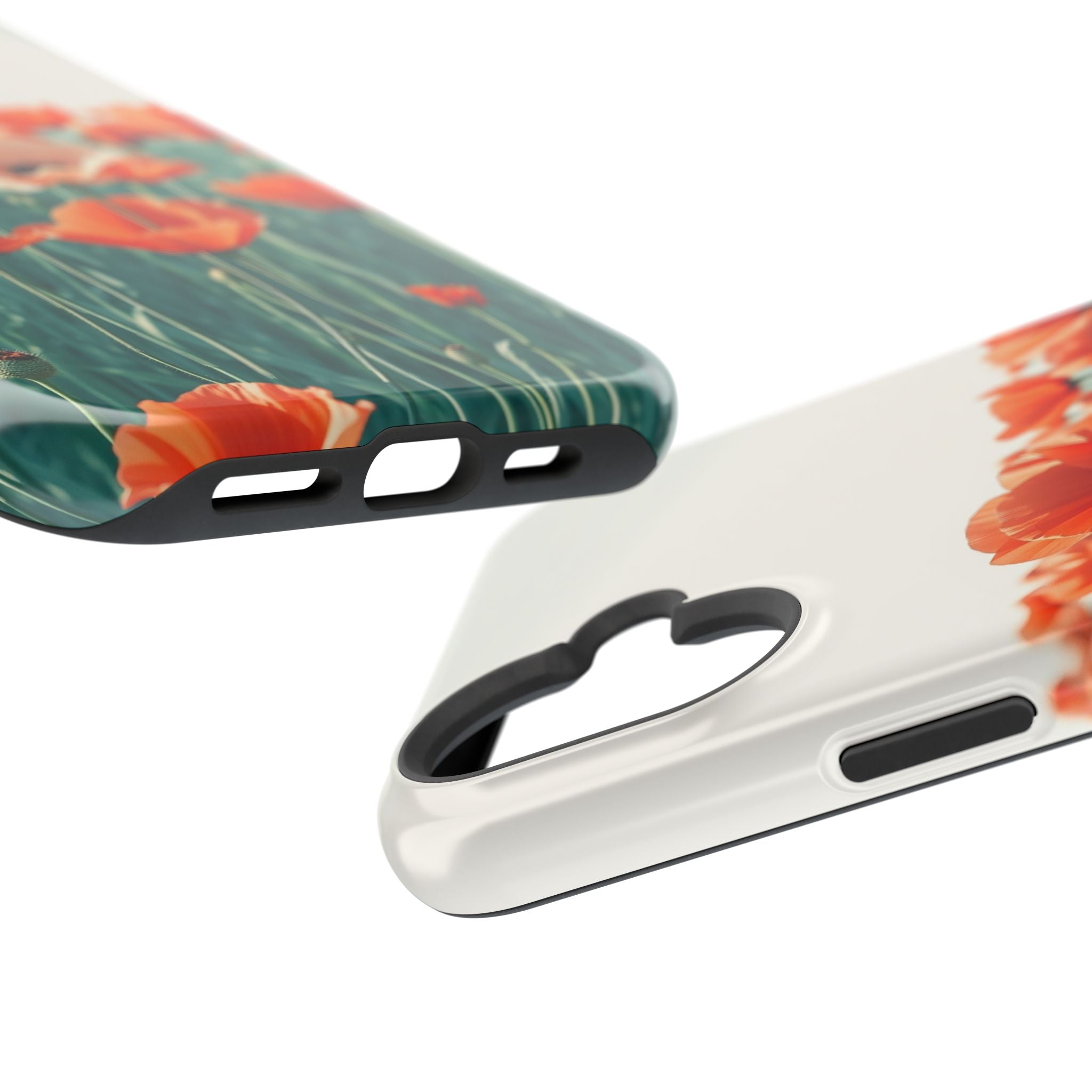 iPhone Mint And Blush Poppy Field 10 Slim Everyday Designer Case · iPhone Case