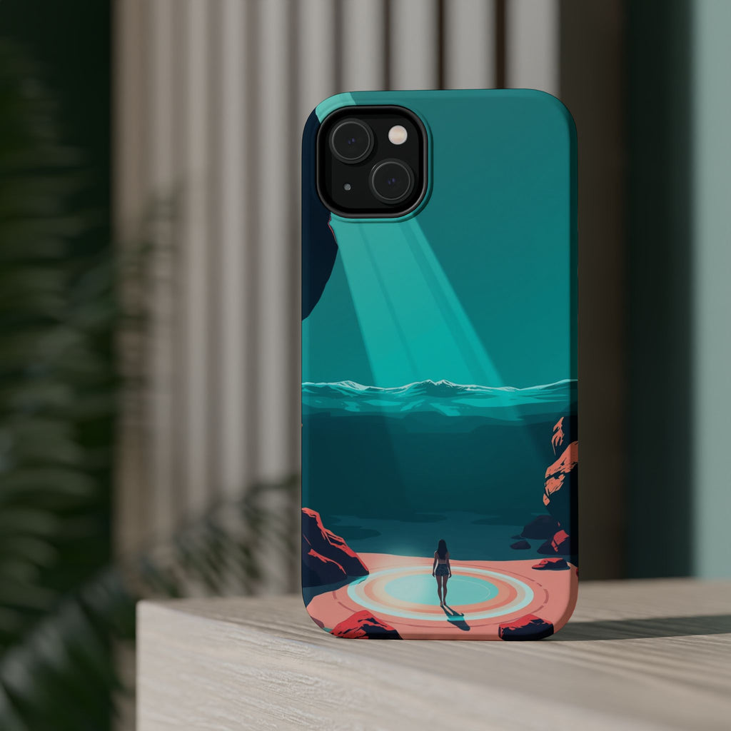 iPhone Earthy Tidal Pool Design 17 Bold Modern Everyday Snap Case · iPhone Case