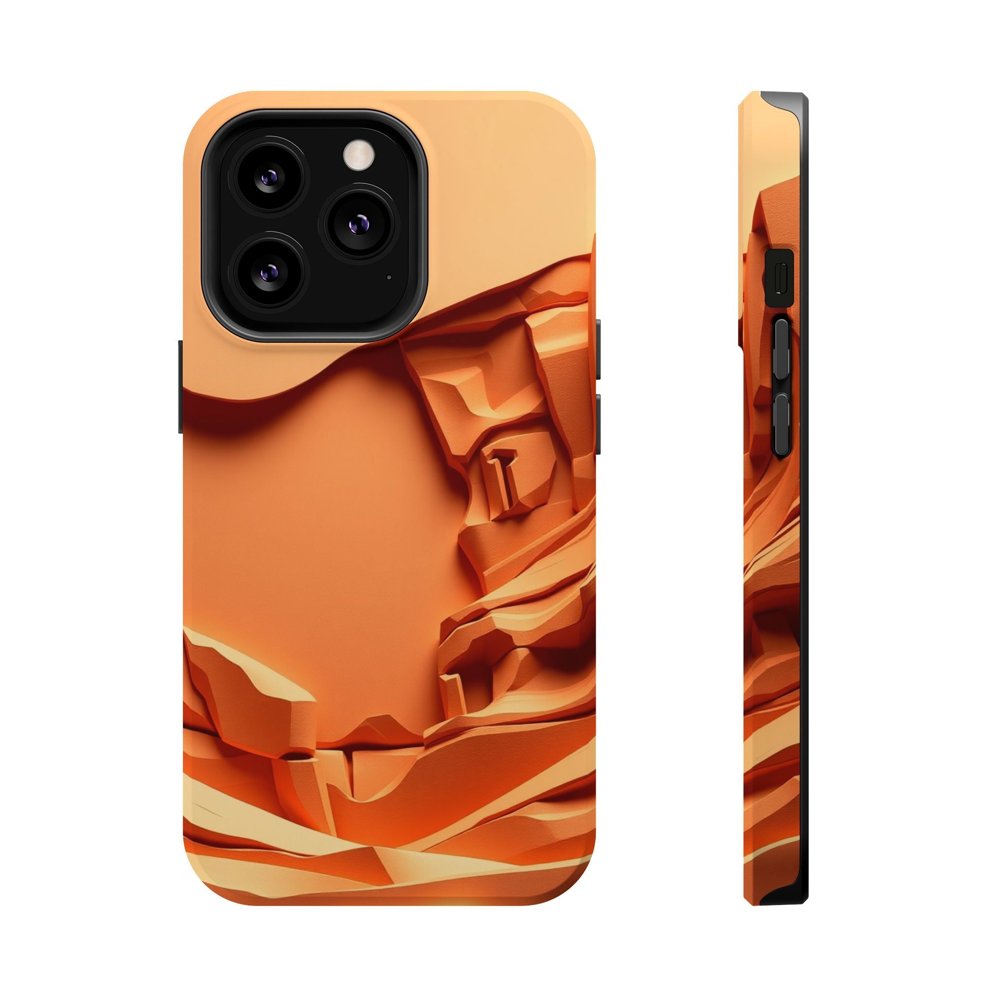 iPhone Burnt Orange And Sand Canyon Wall Slim Everyday iPhone 12 · iPhone Case