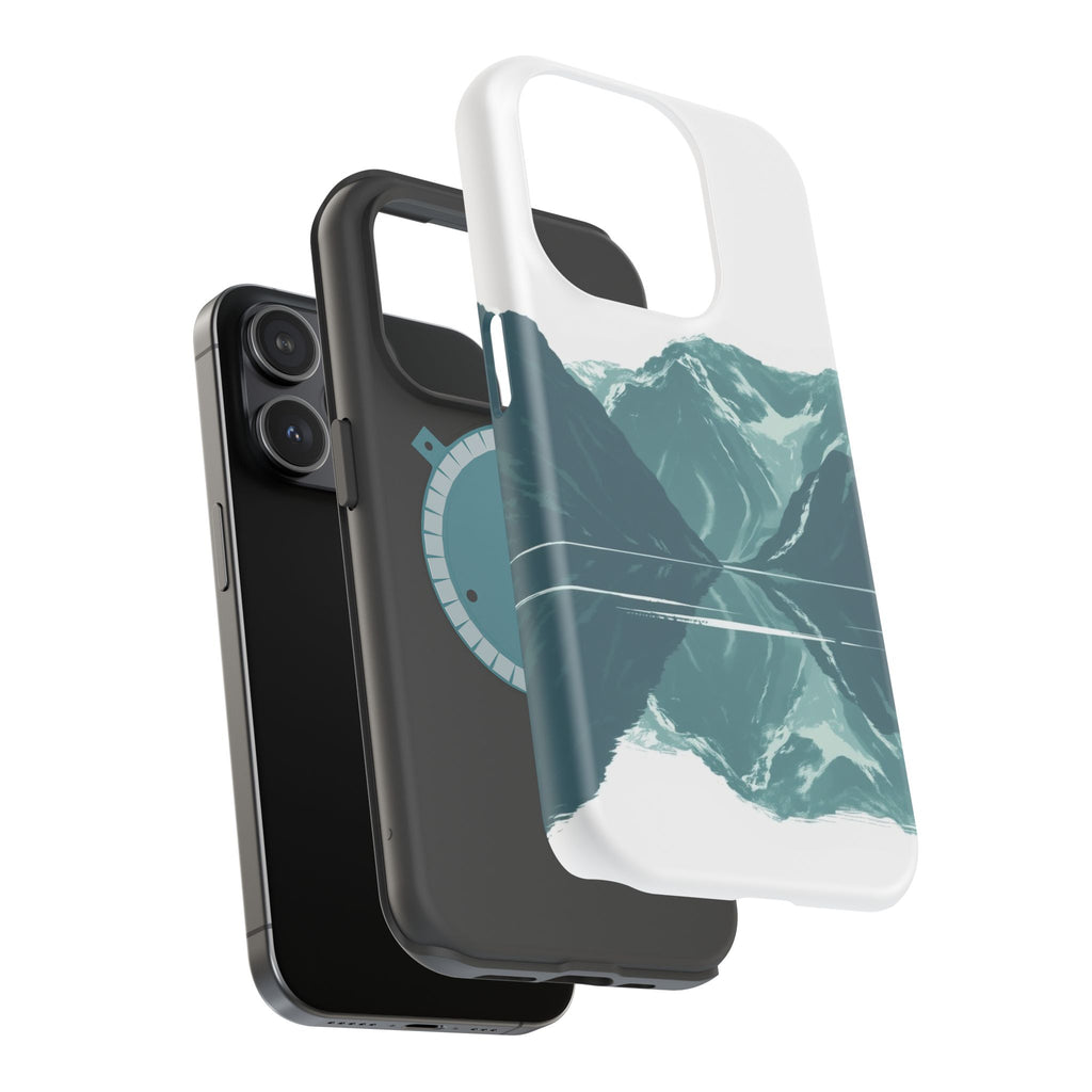 iPhone Sage And Ivory Fjord Reflection Slim Everyday Designer Case · iPhone Case
