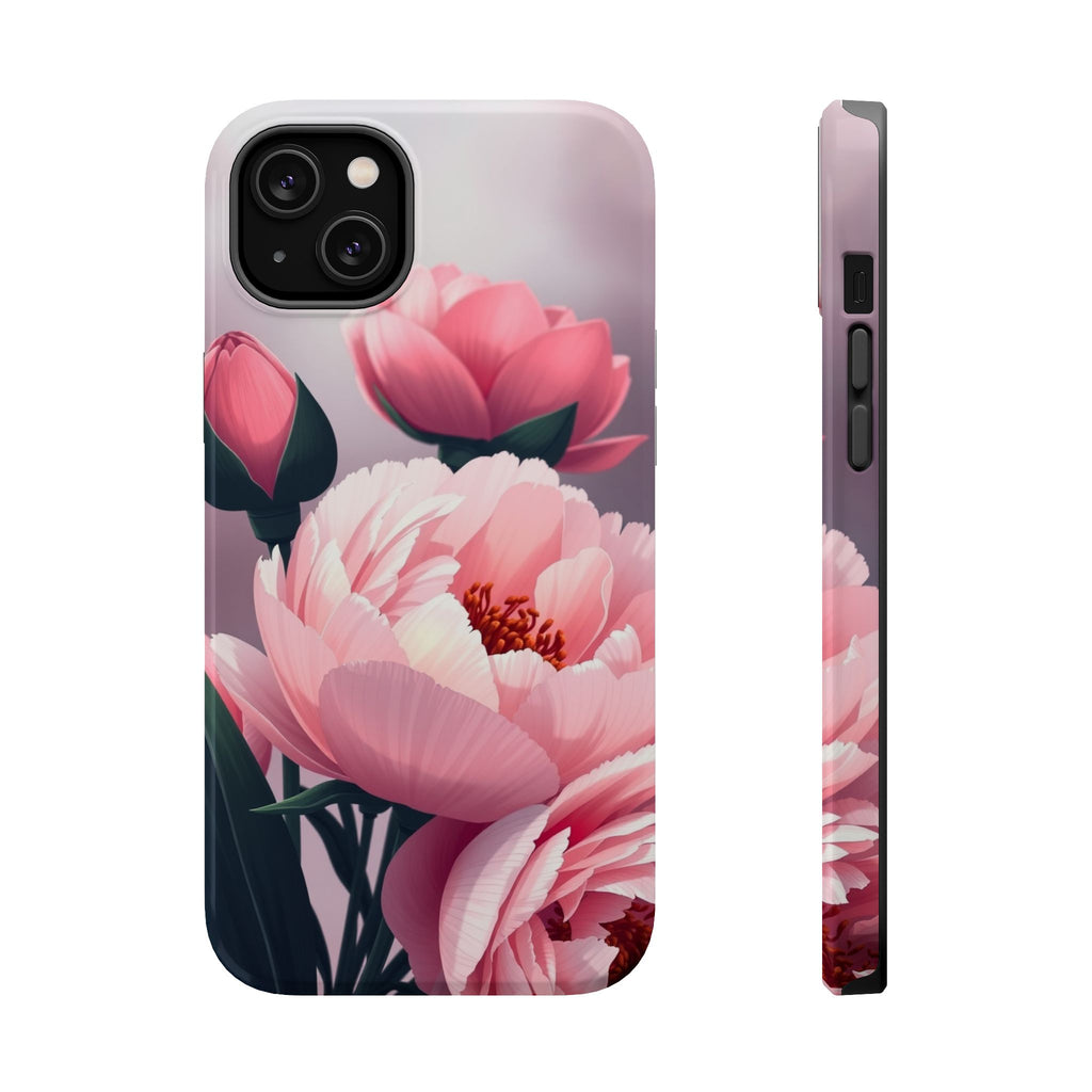 iPhone Peony Bouquet Enchanted Art Bold Modern Everyday Snap Case · iPhone Case