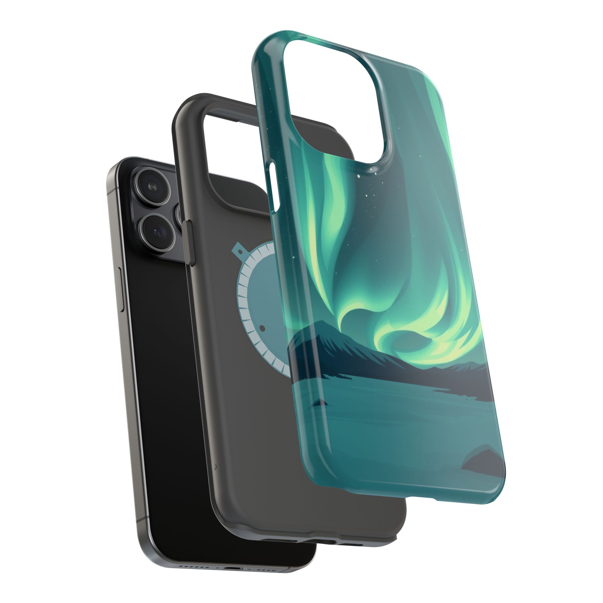 iPhone Northern Lights Abstract Geometric Slim iPhone Everyday Designer · iPhone
